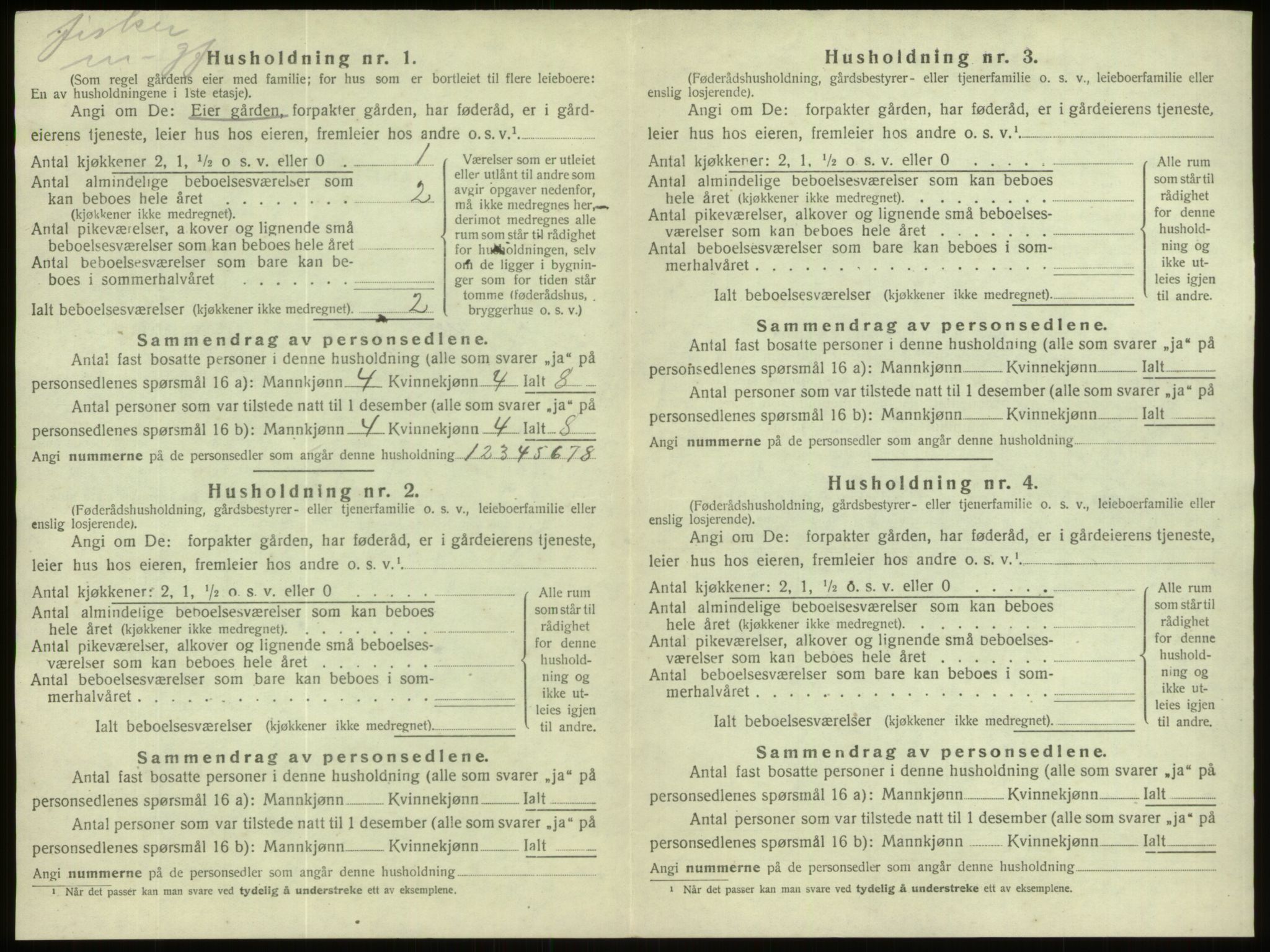 SAB, 1920 census for Davik, 1920, p. 841