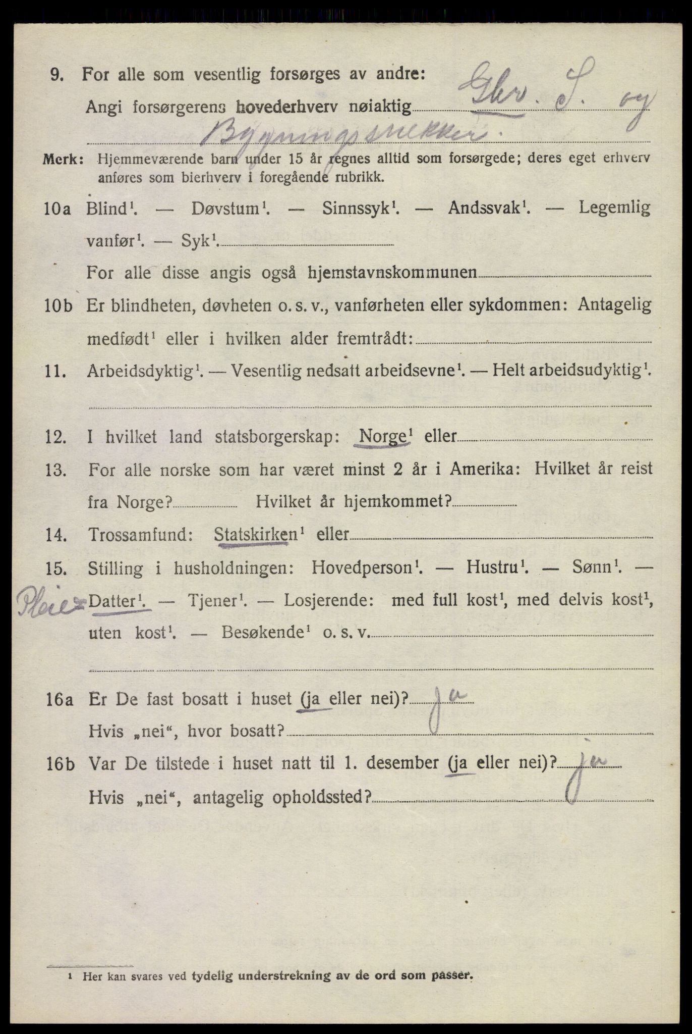 SAKO, 1920 census for Bø (Telemark), 1920, p. 5487