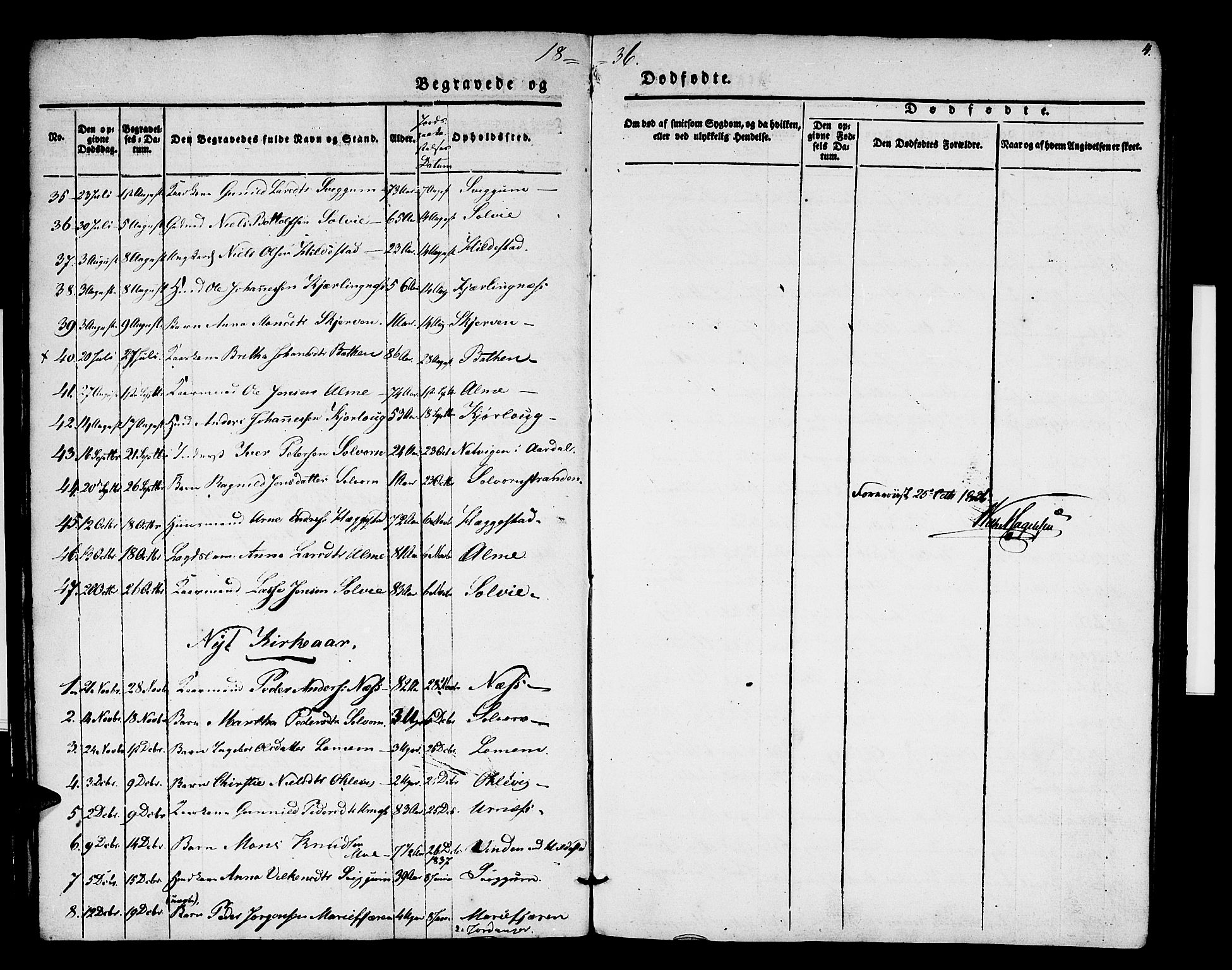 Hafslo sokneprestembete, AV/SAB-A-80301/H/Haa/Haaa/L0008: Parish register (official) no. A 8, 1834-1852, p. 4