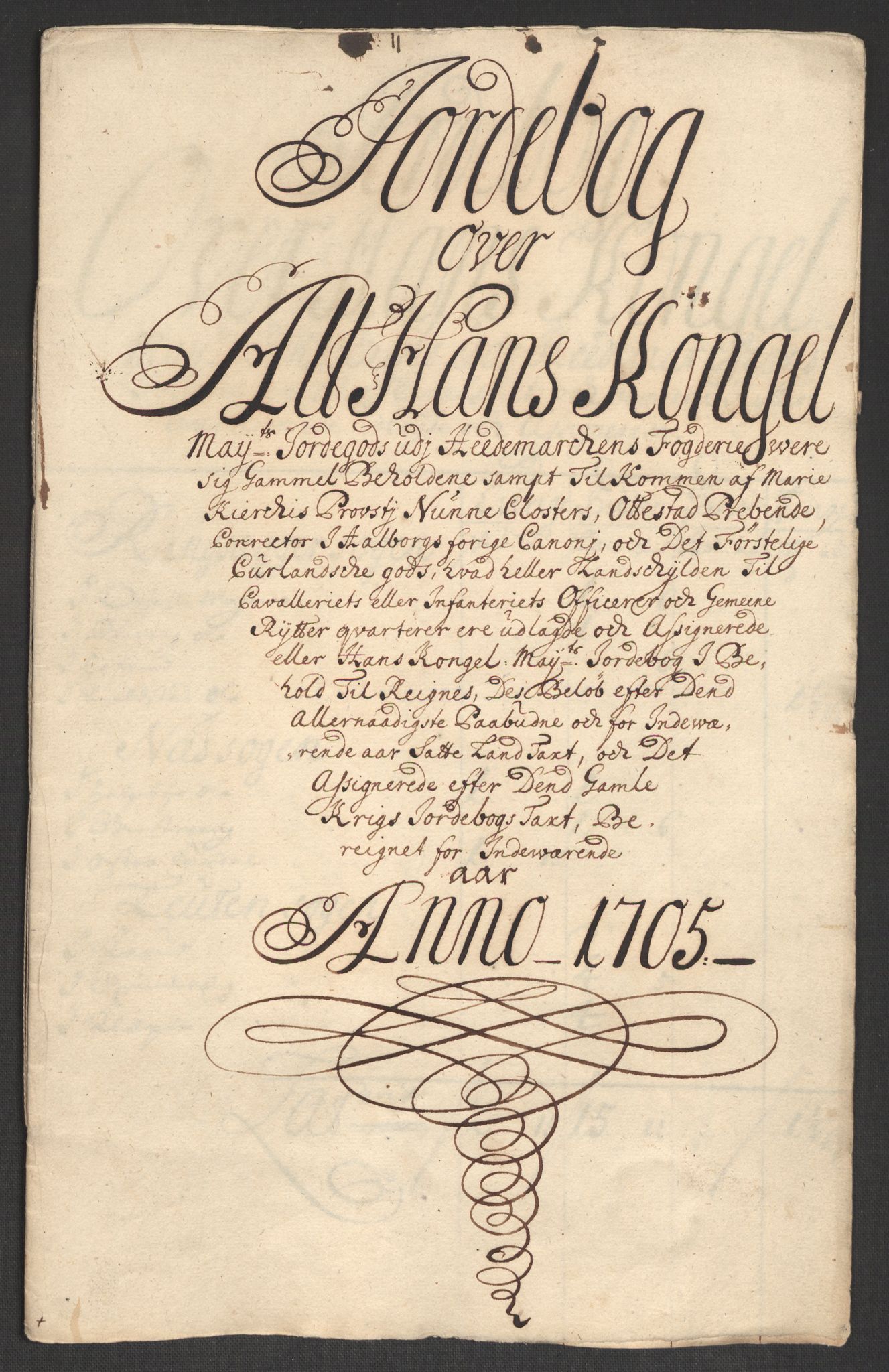 Rentekammeret inntil 1814, Reviderte regnskaper, Fogderegnskap, AV/RA-EA-4092/R16/L1042: Fogderegnskap Hedmark, 1705, p. 29