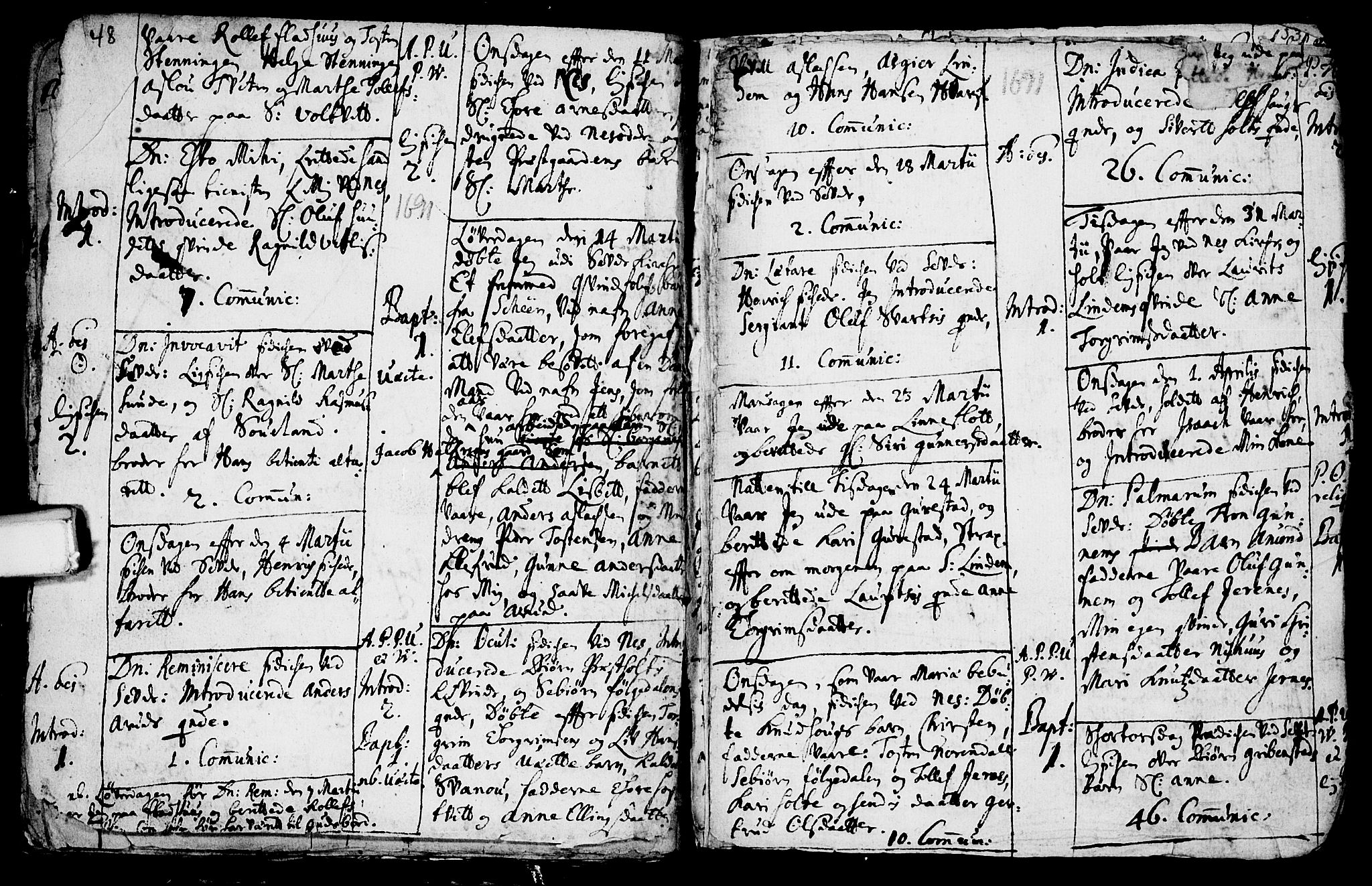 Sauherad kirkebøker, SAKO/A-298/F/Fa/L0002: Parish register (official) no. I 2, 1681-1720, p. 48-49