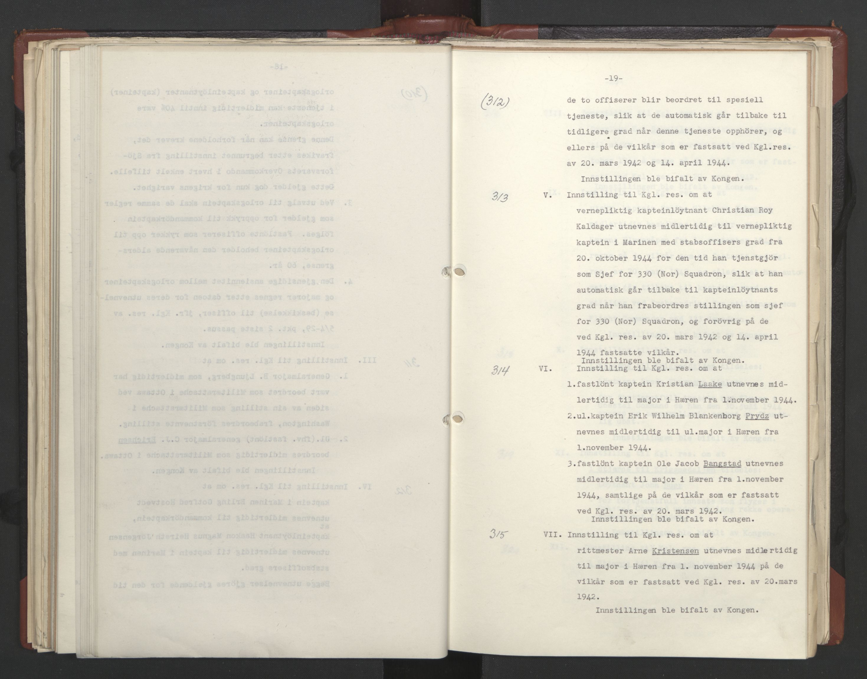 Statsrådssekretariatet, AV/RA-S-1001/A/Ac/L0125: Kgl. res. 21/7-15/12, 1944, p. 146