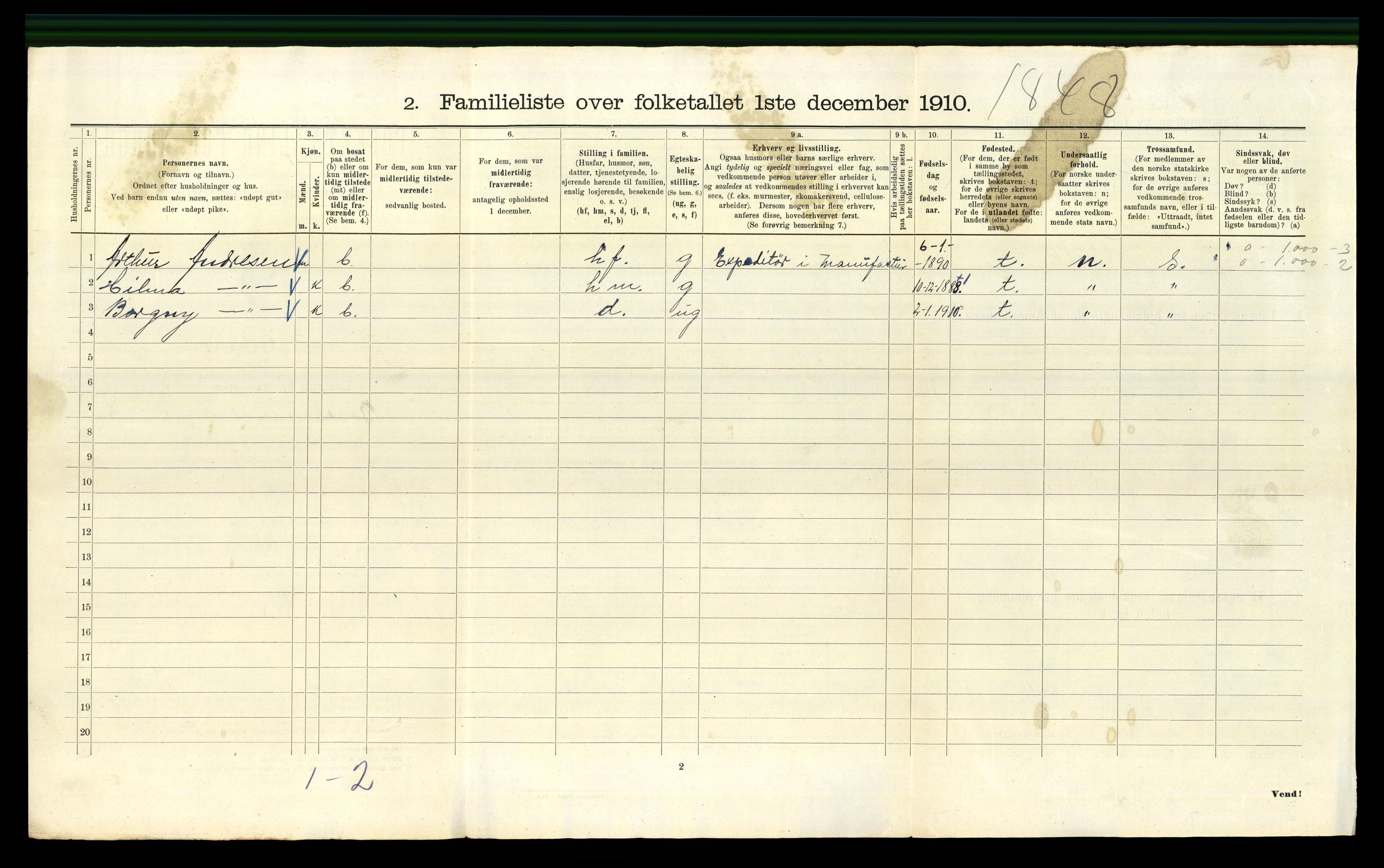 RA, 1910 census for Kristiania, 1910, p. 10872