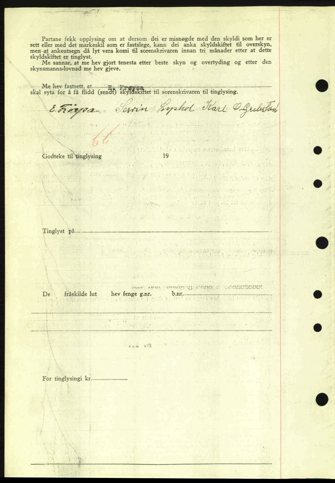 Nordre Sunnmøre sorenskriveri, AV/SAT-A-0006/1/2/2C/2Ca: Mortgage book no. A10, 1940-1941, Diary no: : 679/1941