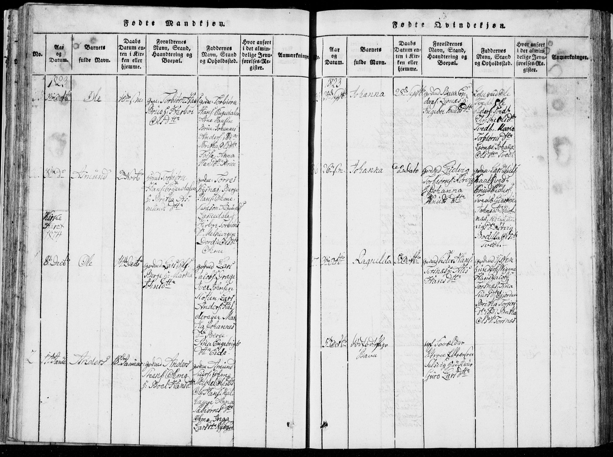 Strandebarm sokneprestembete, AV/SAB-A-78401/H/Hab: Parish register (copy) no. A  1, 1816-1826, p. 58