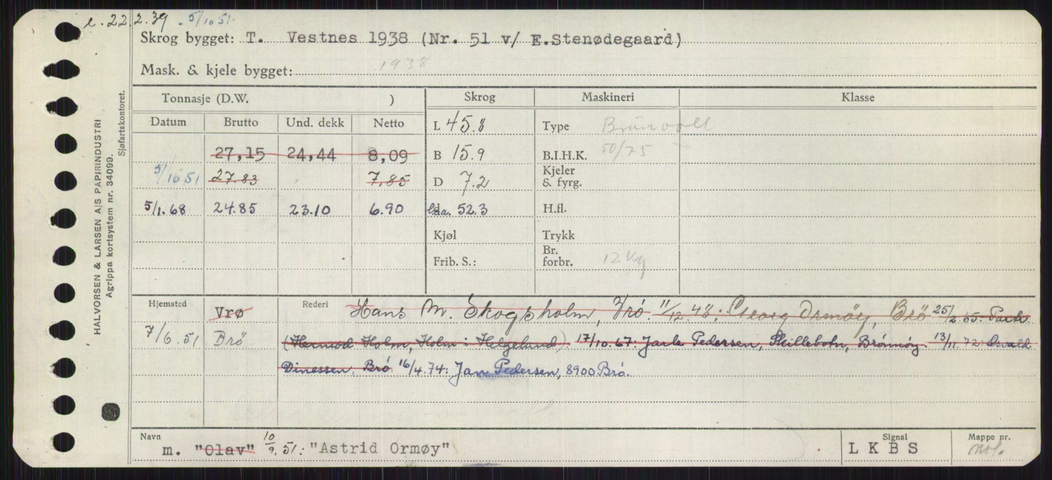 Sjøfartsdirektoratet med forløpere, Skipsmålingen, RA/S-1627/H/Ha/L0001/0001: Fartøy, A-Eig / Fartøy A-Bjøn, p. 479