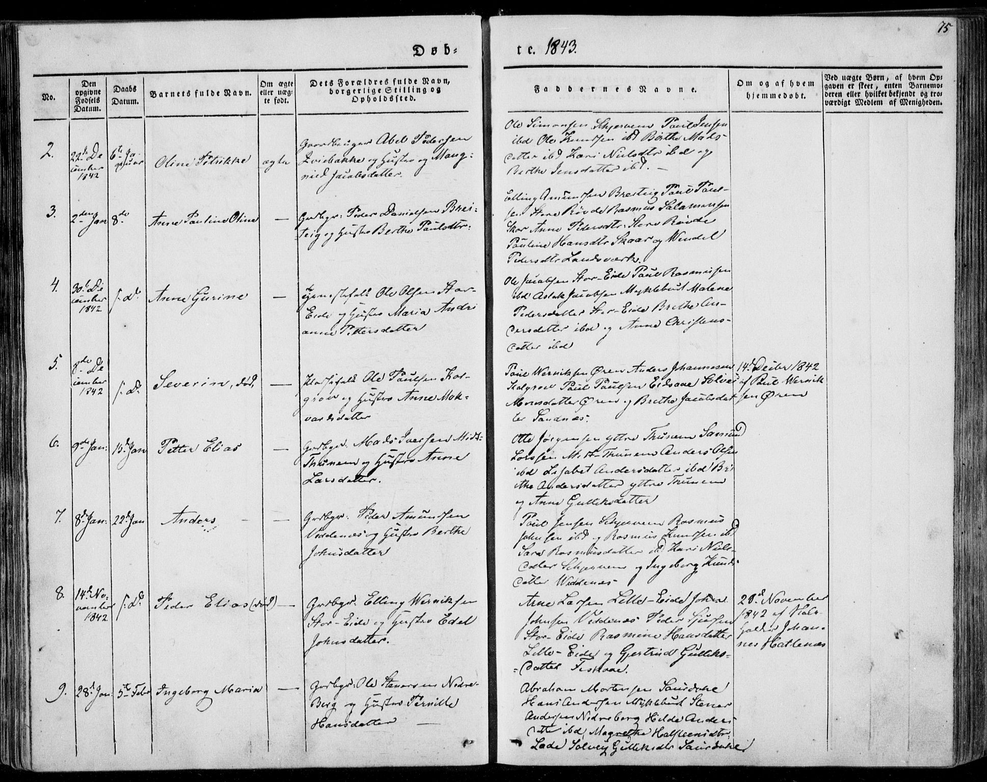Ministerialprotokoller, klokkerbøker og fødselsregistre - Møre og Romsdal, AV/SAT-A-1454/501/L0005: Parish register (official) no. 501A05, 1831-1844, p. 75