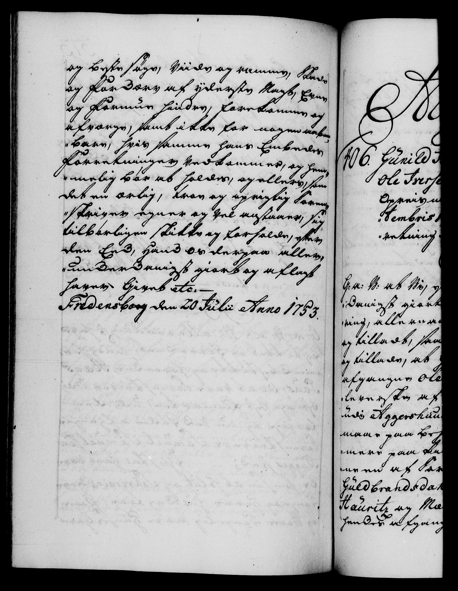 Danske Kanselli 1572-1799, AV/RA-EA-3023/F/Fc/Fca/Fcaa/L0038: Norske registre, 1753-1754, p. 373b