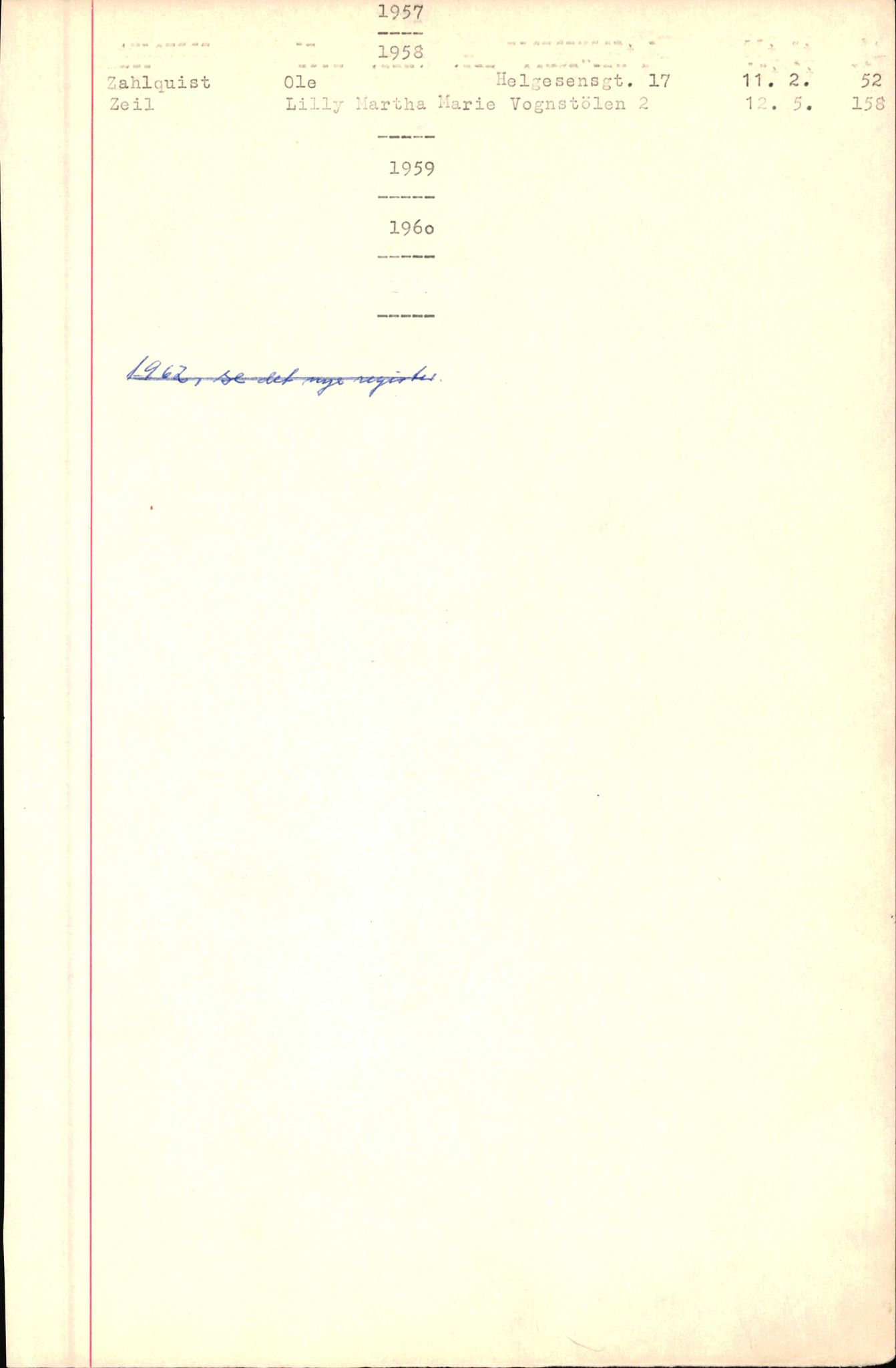 Byfogd og Byskriver i Bergen, SAB/A-3401/06/06Nb/L0007: Register til dødsfalljournaler, 1956-1965, p. 364