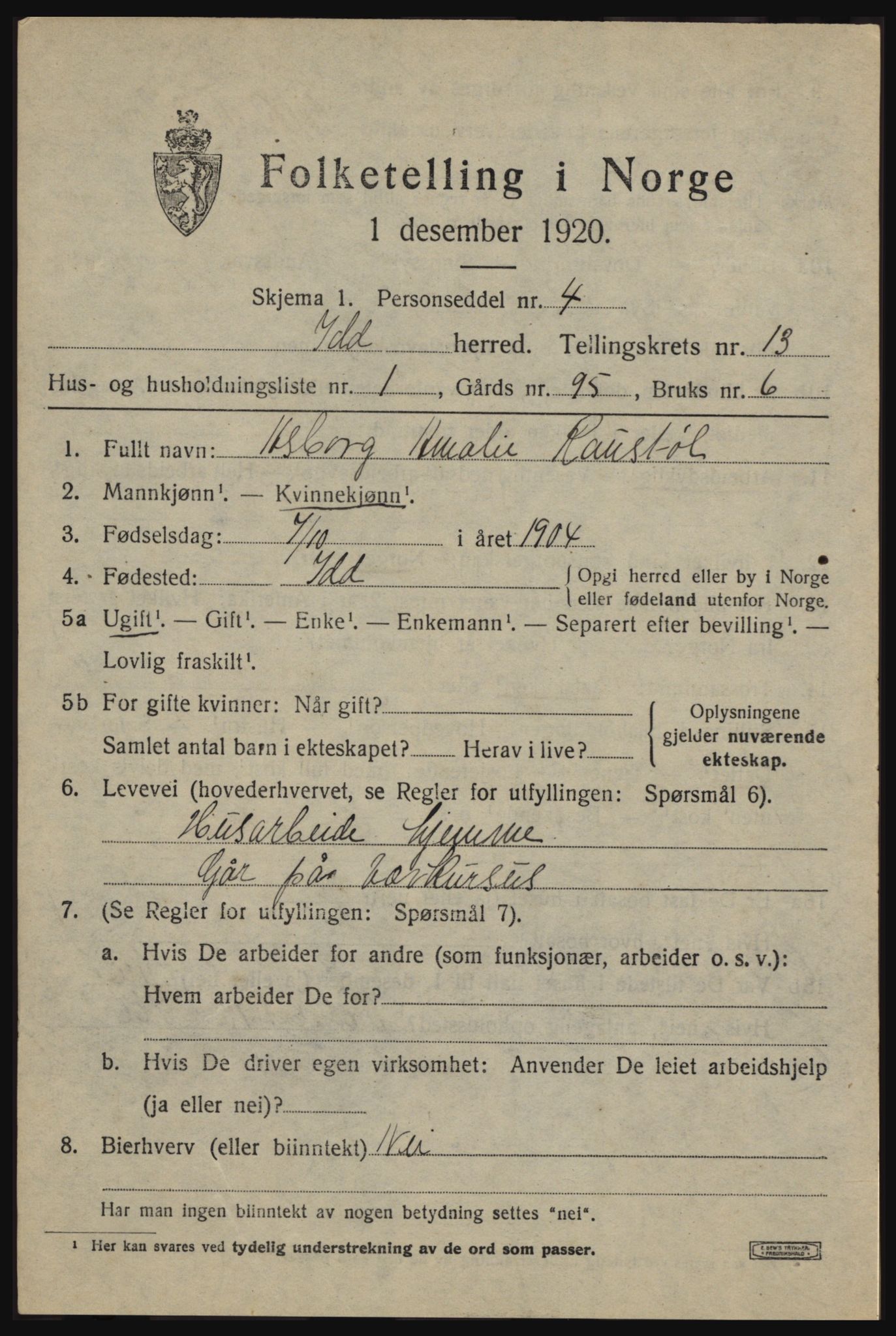 SAO, 1920 census for Idd, 1920, p. 12597