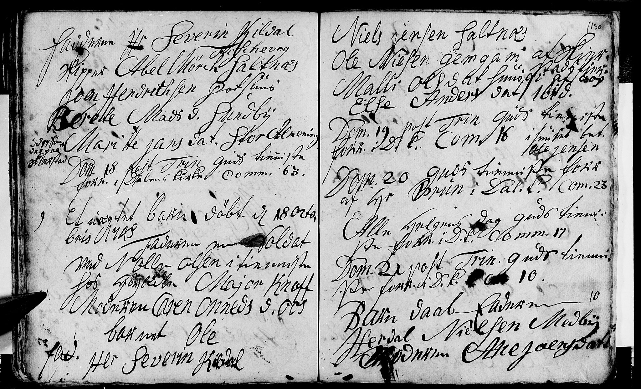 Ministerialprotokoller, klokkerbøker og fødselsregistre - Nordland, AV/SAT-A-1459/847/L0662: Parish register (official) no. 847A02, 1735-1749, p. 130