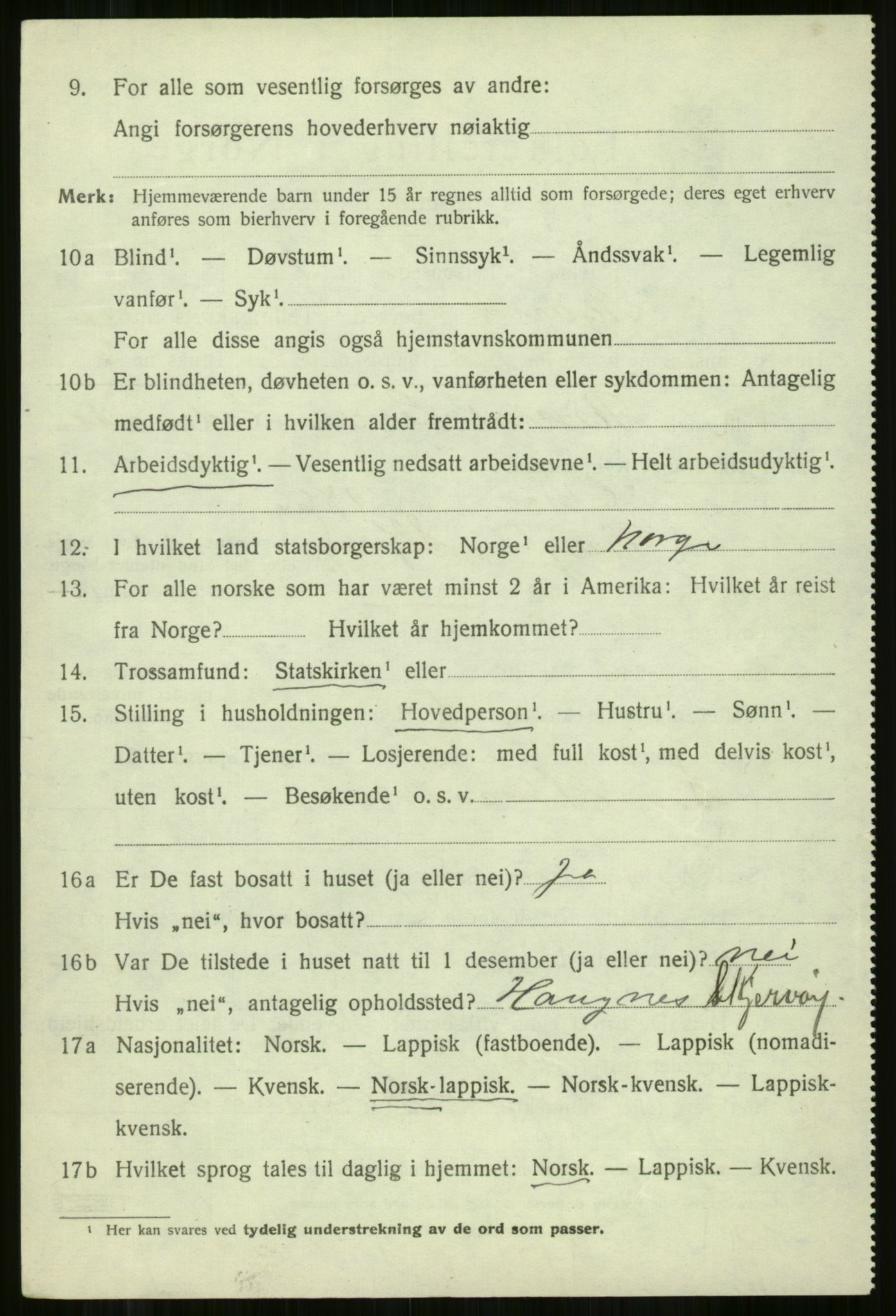 SATØ, 1920 census for Skjervøy, 1920, p. 6282