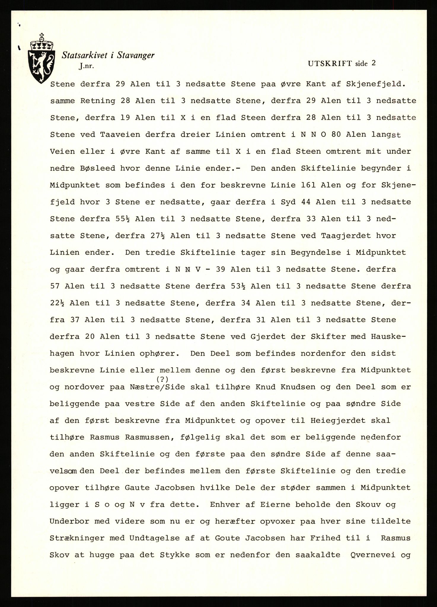 Statsarkivet i Stavanger, AV/SAST-A-101971/03/Y/Yj/L0028: Avskrifter sortert etter gårdsnavn: Gudla - Haga i Håland, 1750-1930, p. 513