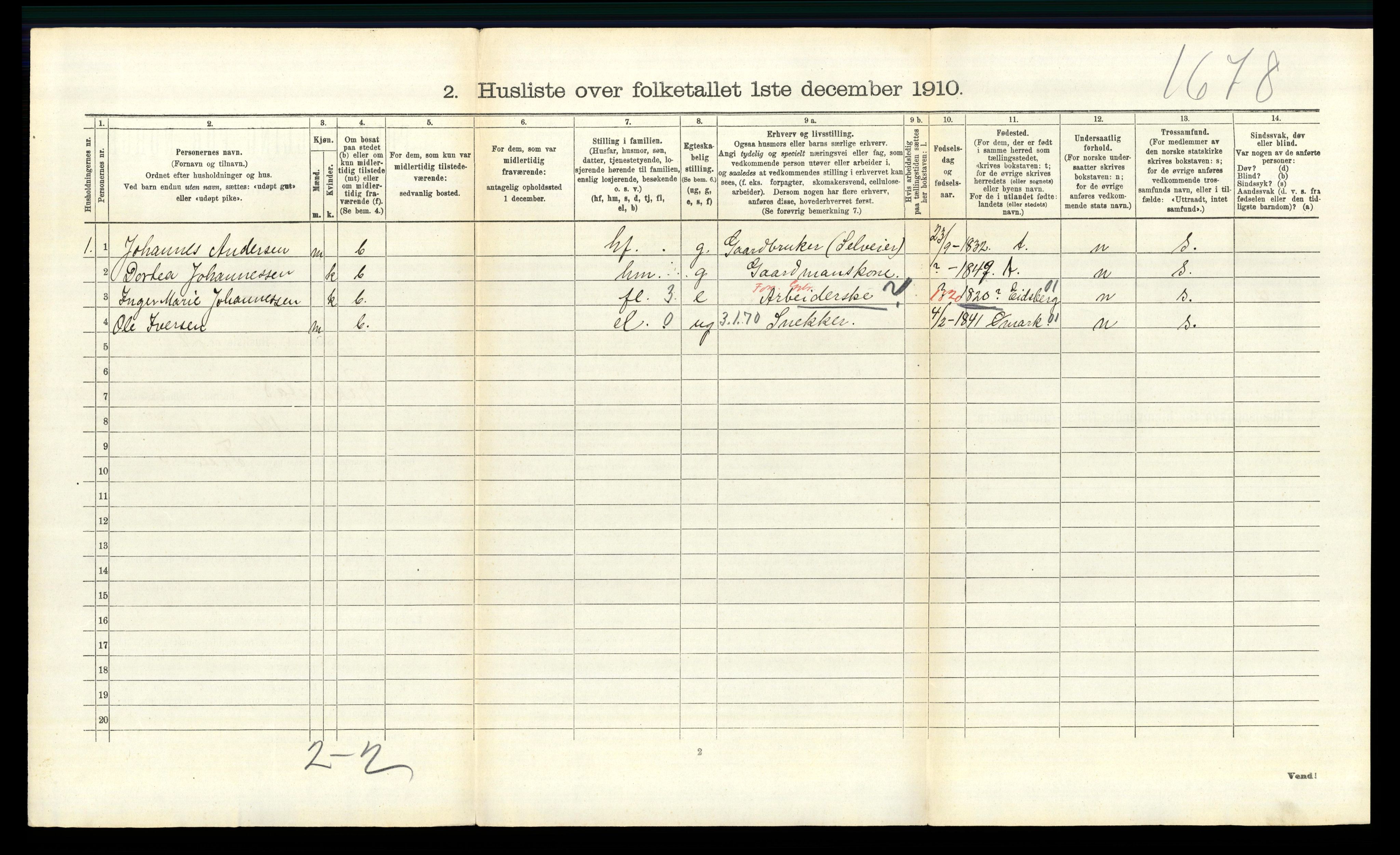 RA, 1910 census for Rakkestad, 1910, p. 1264