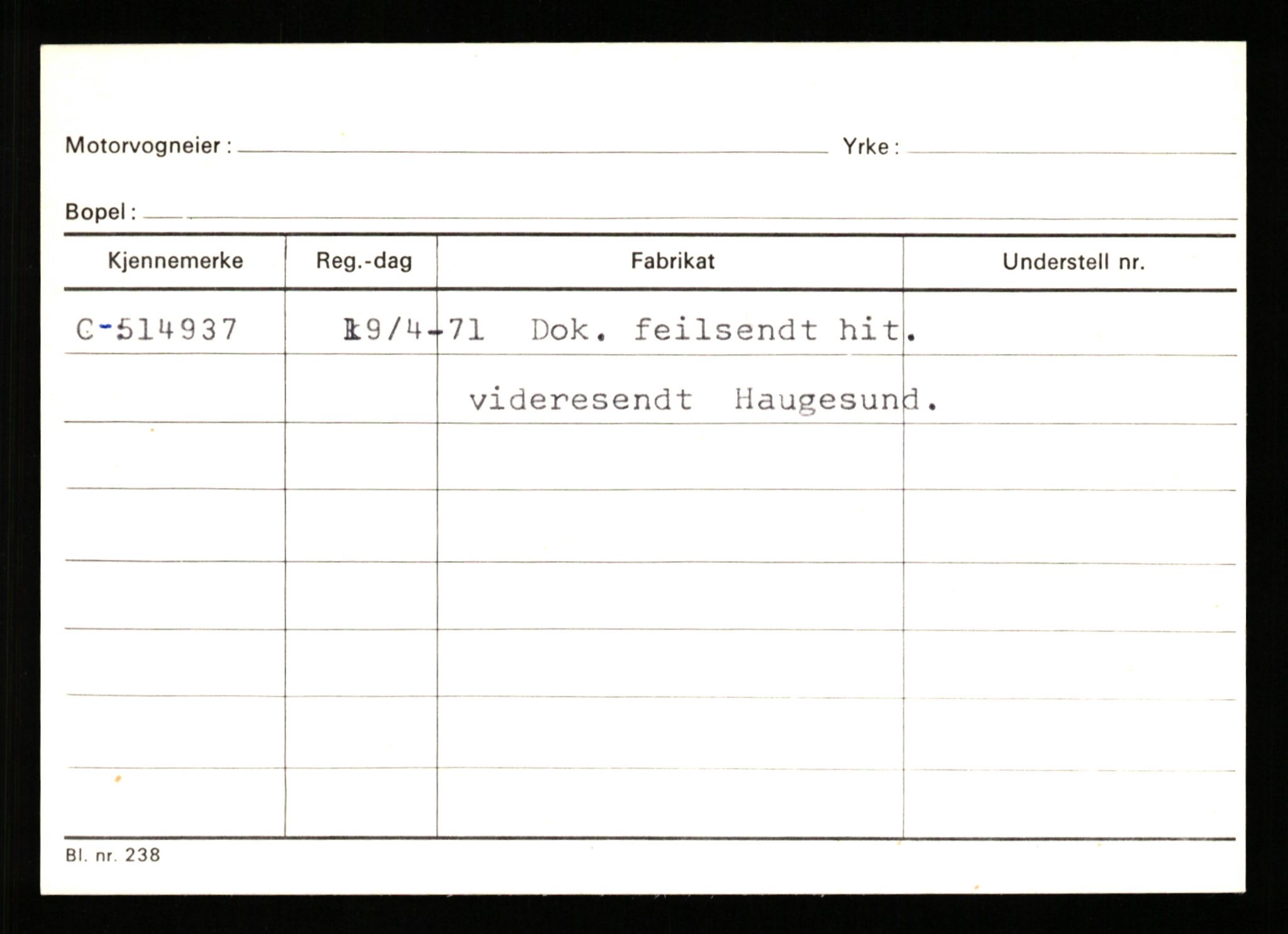 Stavanger trafikkstasjon, SAST/A-101942/0/G/L0012: Registreringsnummer: 363571 - 800000, 1930-1971, p. 815