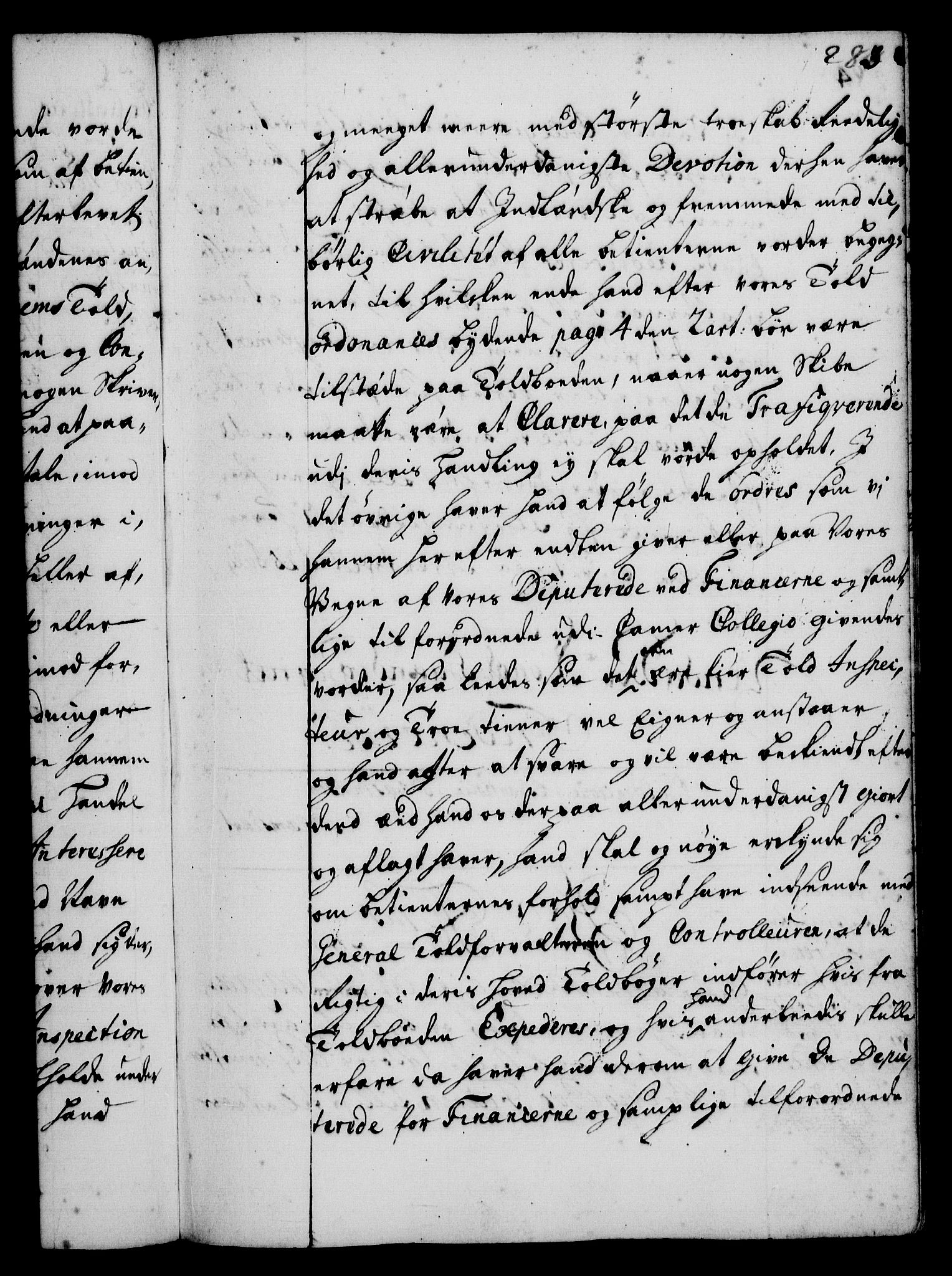 Rentekammeret, Kammerkanselliet, RA/EA-3111/G/Gg/Gge/L0001: Norsk bestallingsprotokoll med register (merket RK 53.25), 1720-1730, p. 283