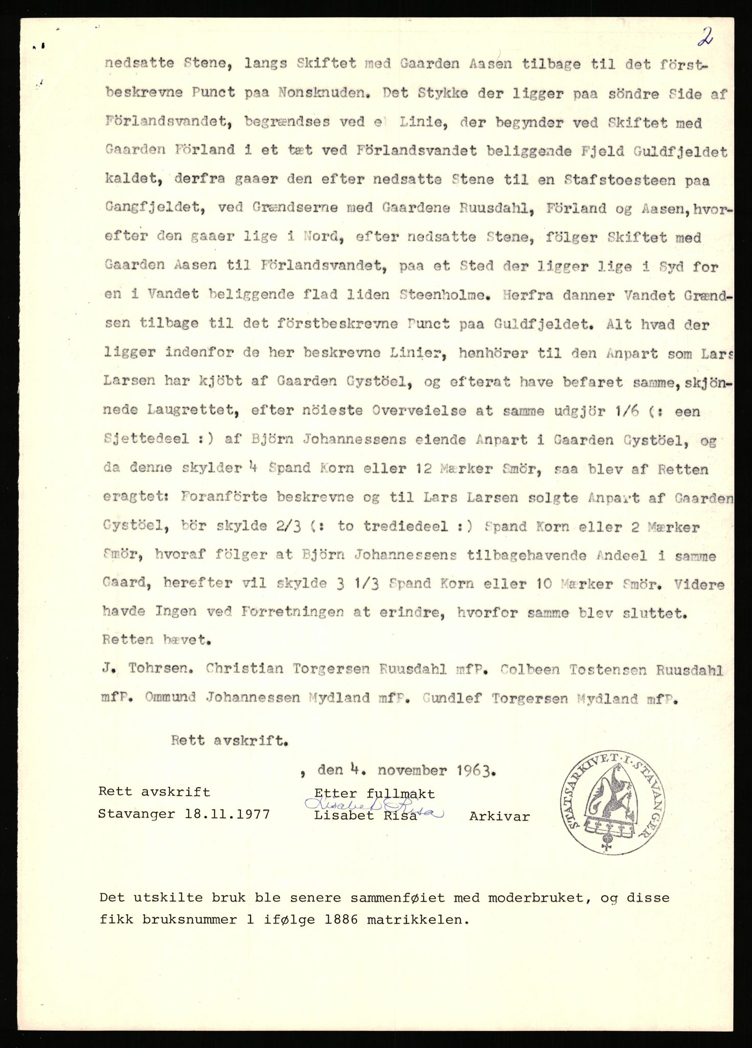 Statsarkivet i Stavanger, AV/SAST-A-101971/03/Y/Yj/L0028: Avskrifter sortert etter gårdsnavn: Gudla - Haga i Håland, 1750-1930, p. 320