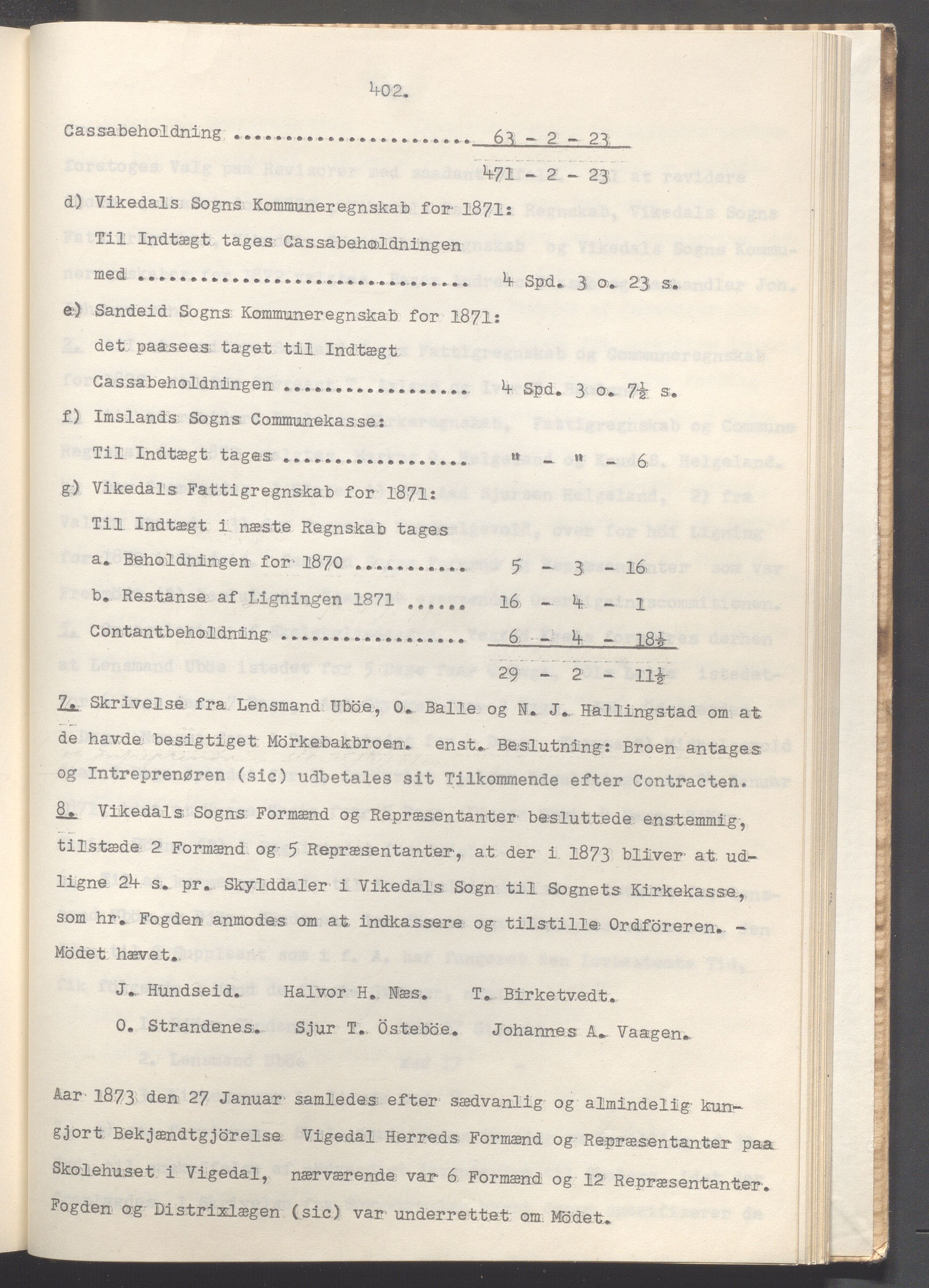 Vikedal kommune - Formannskapet, IKAR/K-100598/A/Ac/L0002: Avskrift av møtebok, 1862-1874, p. 402