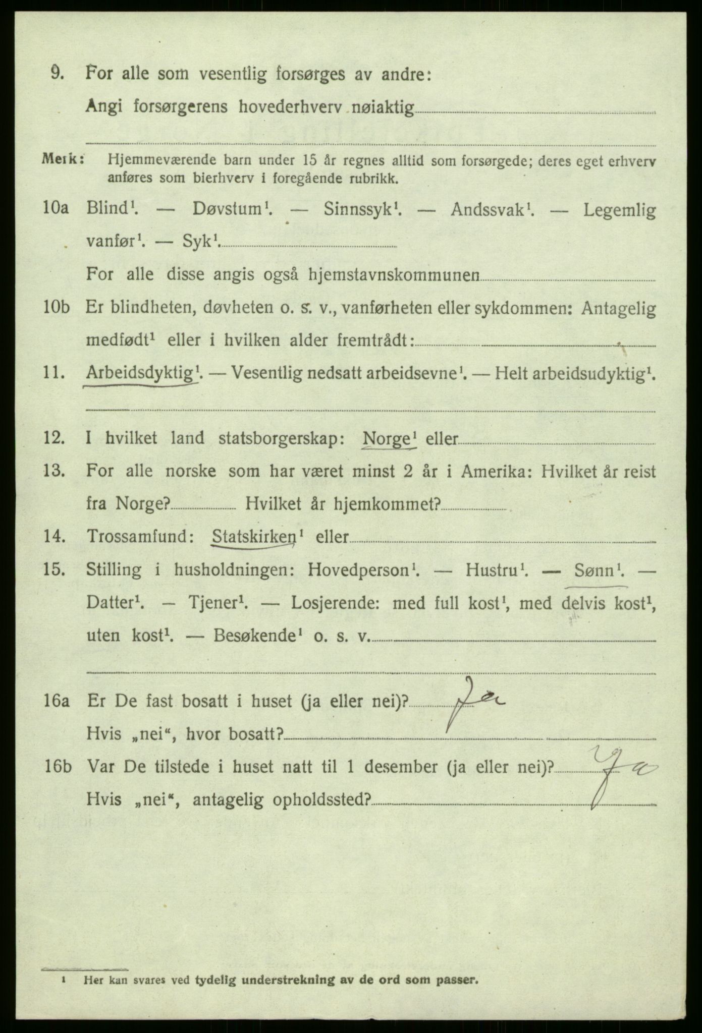 SAB, 1920 census for Solund, 1920, p. 1547