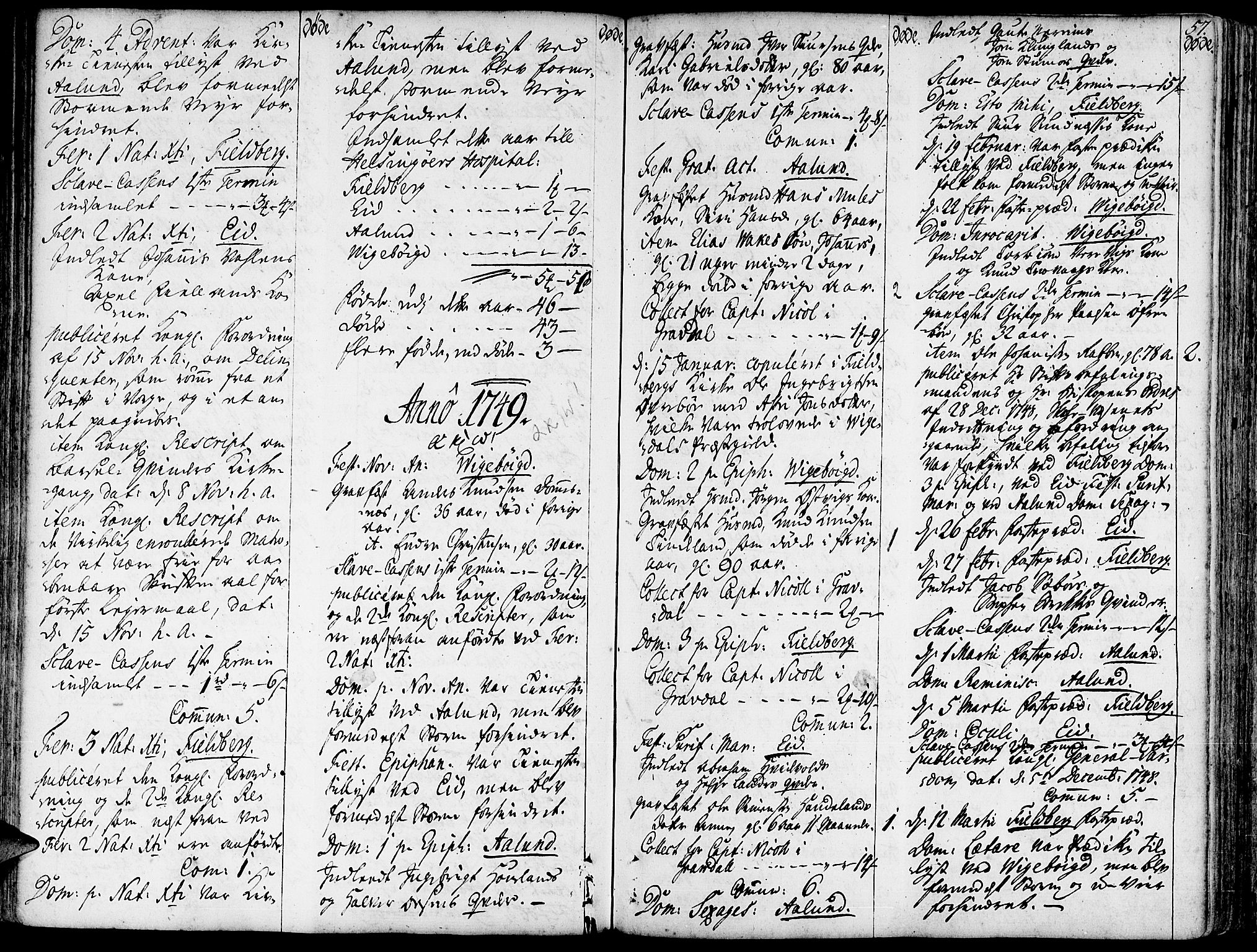 Fjelberg sokneprestembete, SAB/A-75201/H/Haa: Parish register (official) no. A 1, 1739-1759, p. 57
