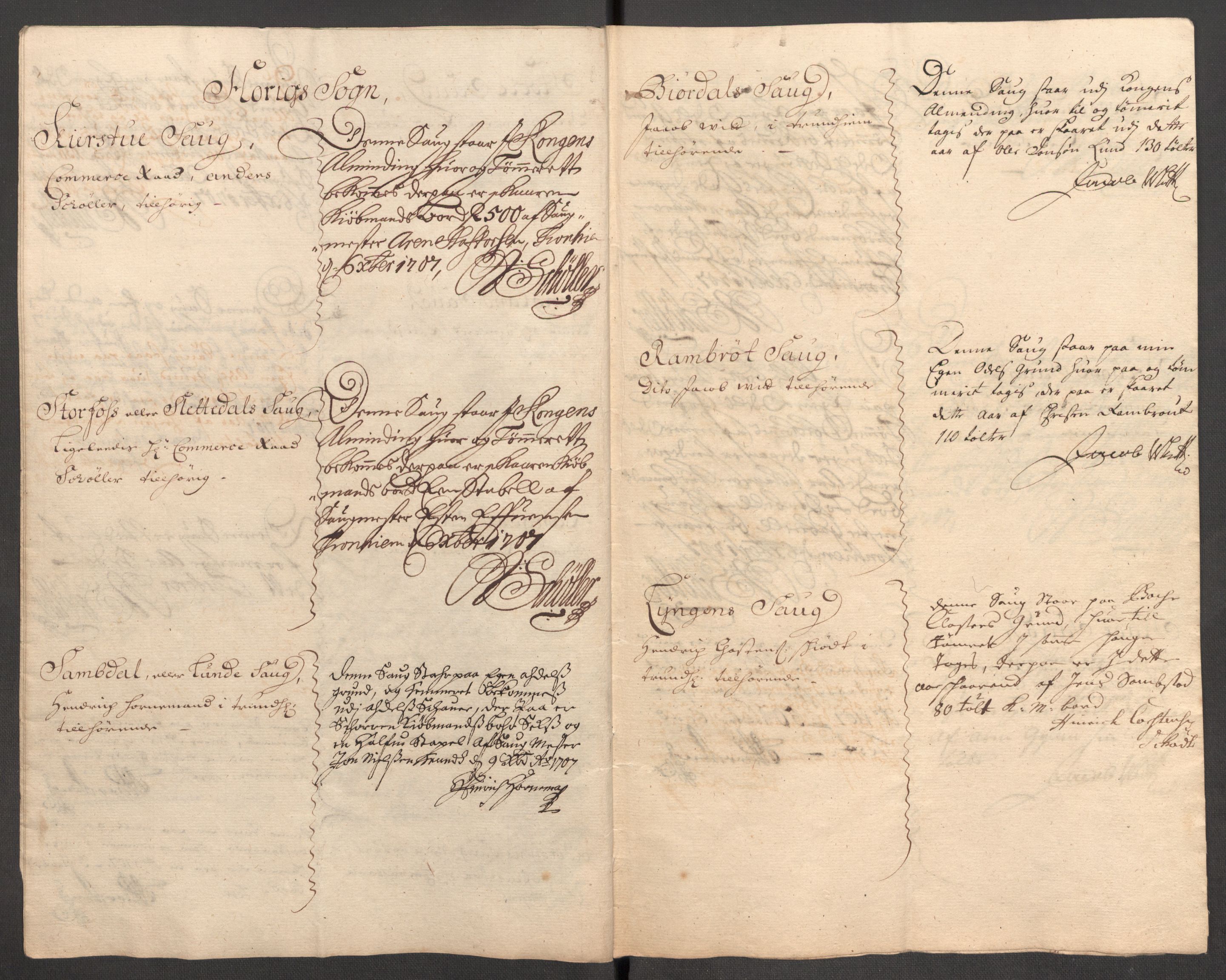 Rentekammeret inntil 1814, Reviderte regnskaper, Fogderegnskap, RA/EA-4092/R60/L3957: Fogderegnskap Orkdal og Gauldal, 1707, p. 215