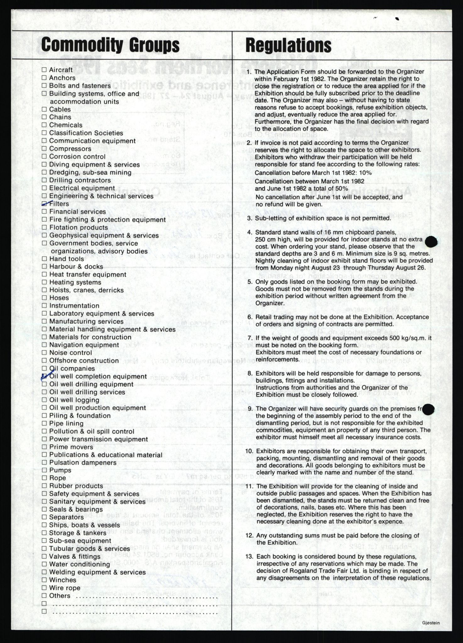 Pa 1716 - Stiftelsen Offshore Northern Seas, AV/SAST-A-102319/F/Fb/L0004: Søknadsskjemaer, 1981-1982, p. 3