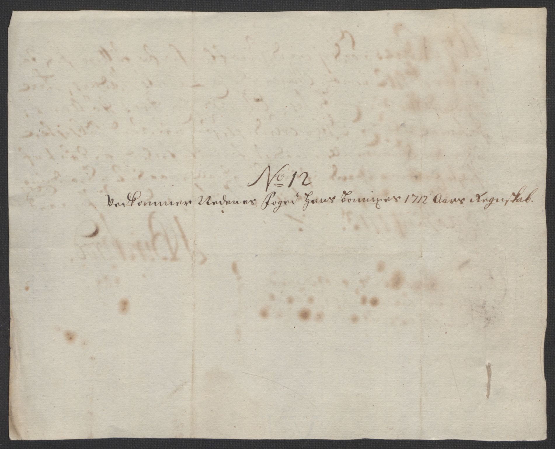 Rentekammeret inntil 1814, Reviderte regnskaper, Fogderegnskap, AV/RA-EA-4092/R39/L2320: Fogderegnskap Nedenes, 1712, p. 306