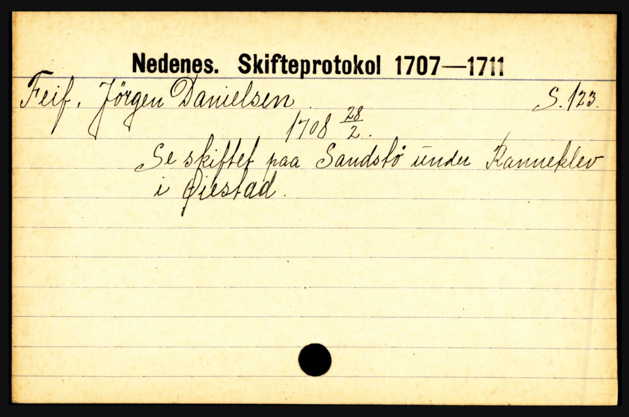 Nedenes sorenskriveri før 1824, SAK/1221-0007/H, p. 6529