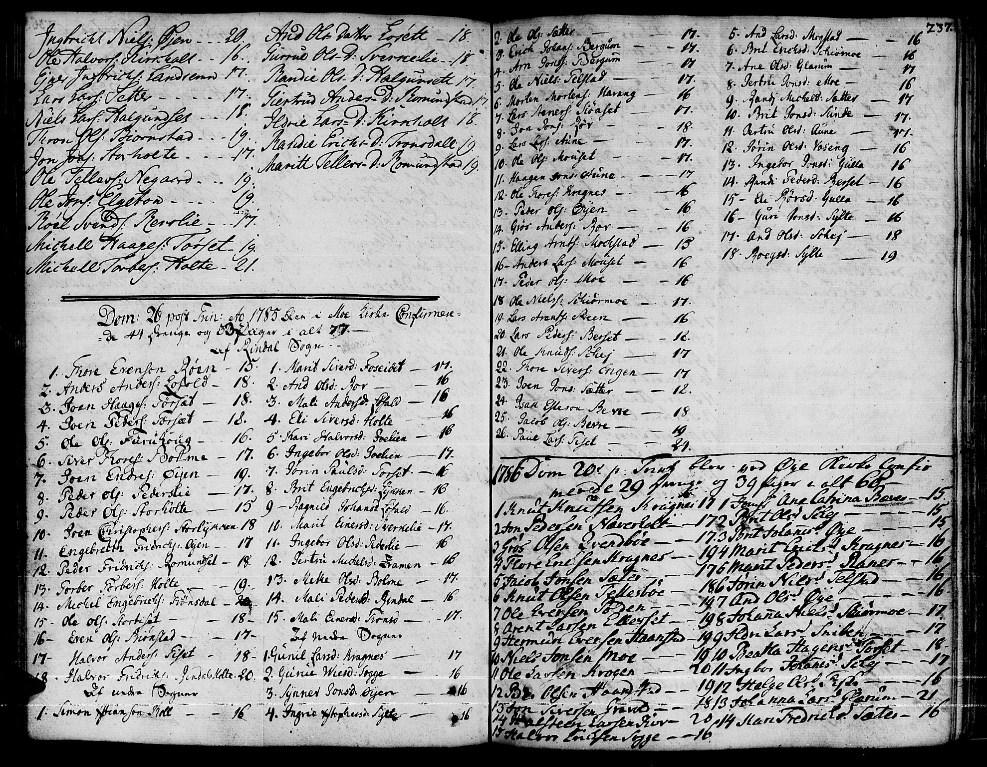 Ministerialprotokoller, klokkerbøker og fødselsregistre - Møre og Romsdal, AV/SAT-A-1454/595/L1039: Parish register (official) no. 595A01, 1750-1796, p. 237