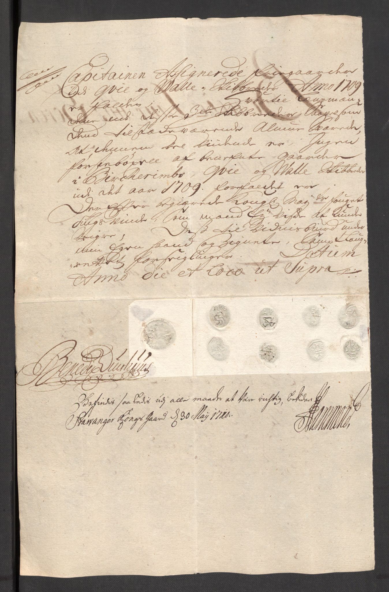 Rentekammeret inntil 1814, Reviderte regnskaper, Fogderegnskap, RA/EA-4092/R46/L2734: Fogderegnskap Jæren og Dalane, 1709-1710, p. 33