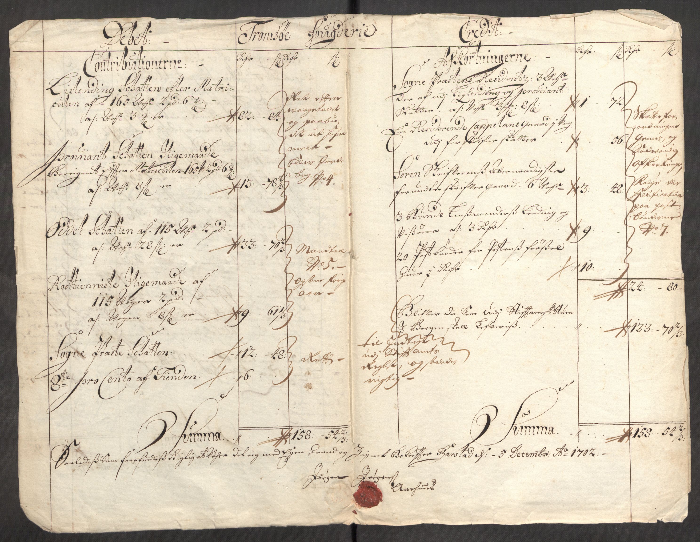 Rentekammeret inntil 1814, Reviderte regnskaper, Fogderegnskap, AV/RA-EA-4092/R68/L4755: Fogderegnskap Senja og Troms, 1700-1704, p. 210