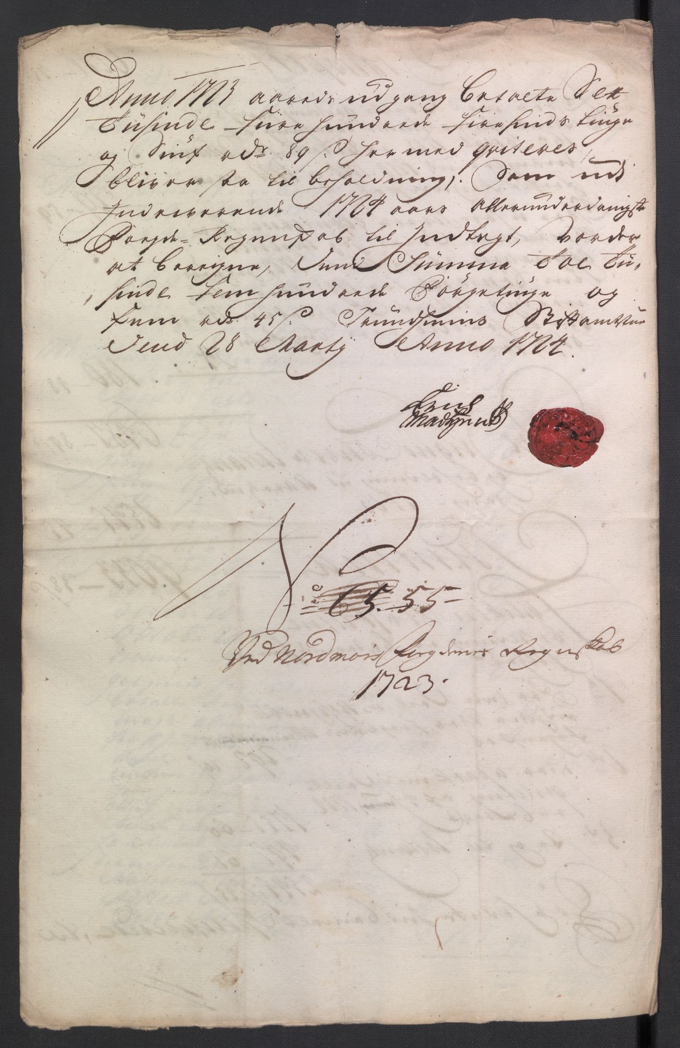 Rentekammeret inntil 1814, Reviderte regnskaper, Fogderegnskap, AV/RA-EA-4092/R56/L3756: Fogderegnskap Nordmøre, 1723, p. 314