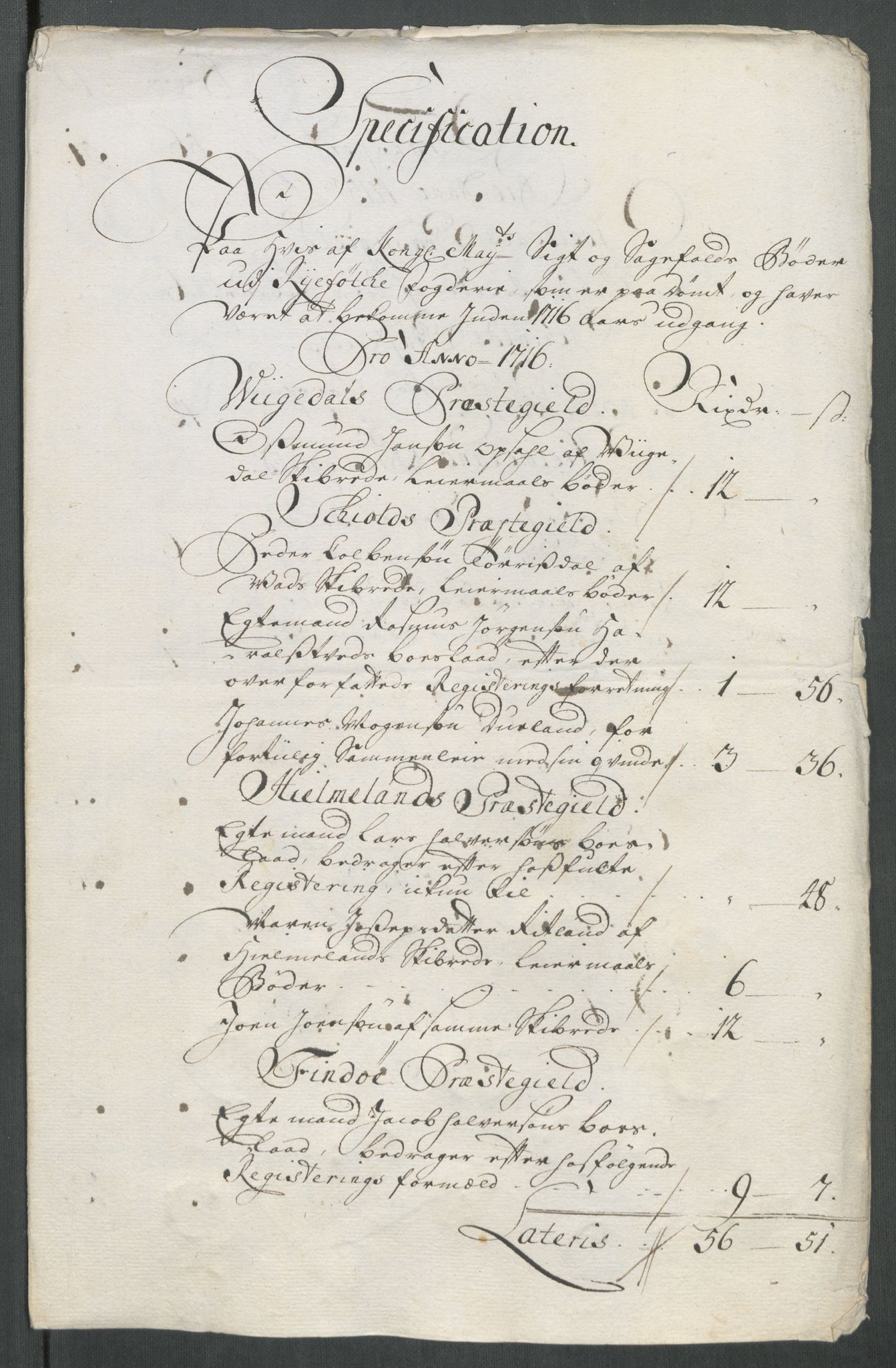 Rentekammeret inntil 1814, Reviderte regnskaper, Fogderegnskap, RA/EA-4092/R47/L2869: Fogderegnskap Ryfylke, 1716, p. 306