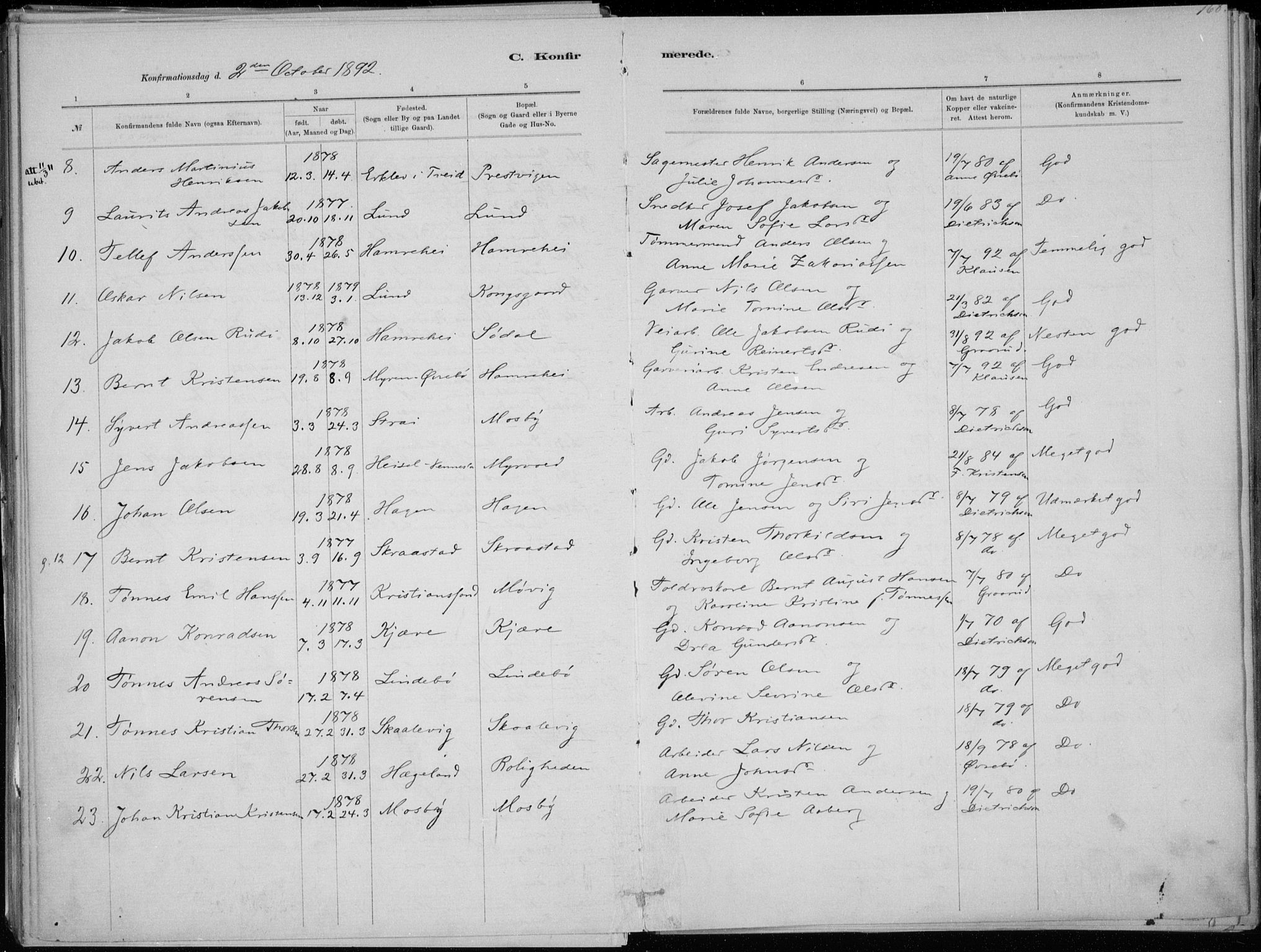 Oddernes sokneprestkontor, SAK/1111-0033/F/Fa/Faa/L0009: Parish register (official) no. A 9, 1884-1896, p. 168