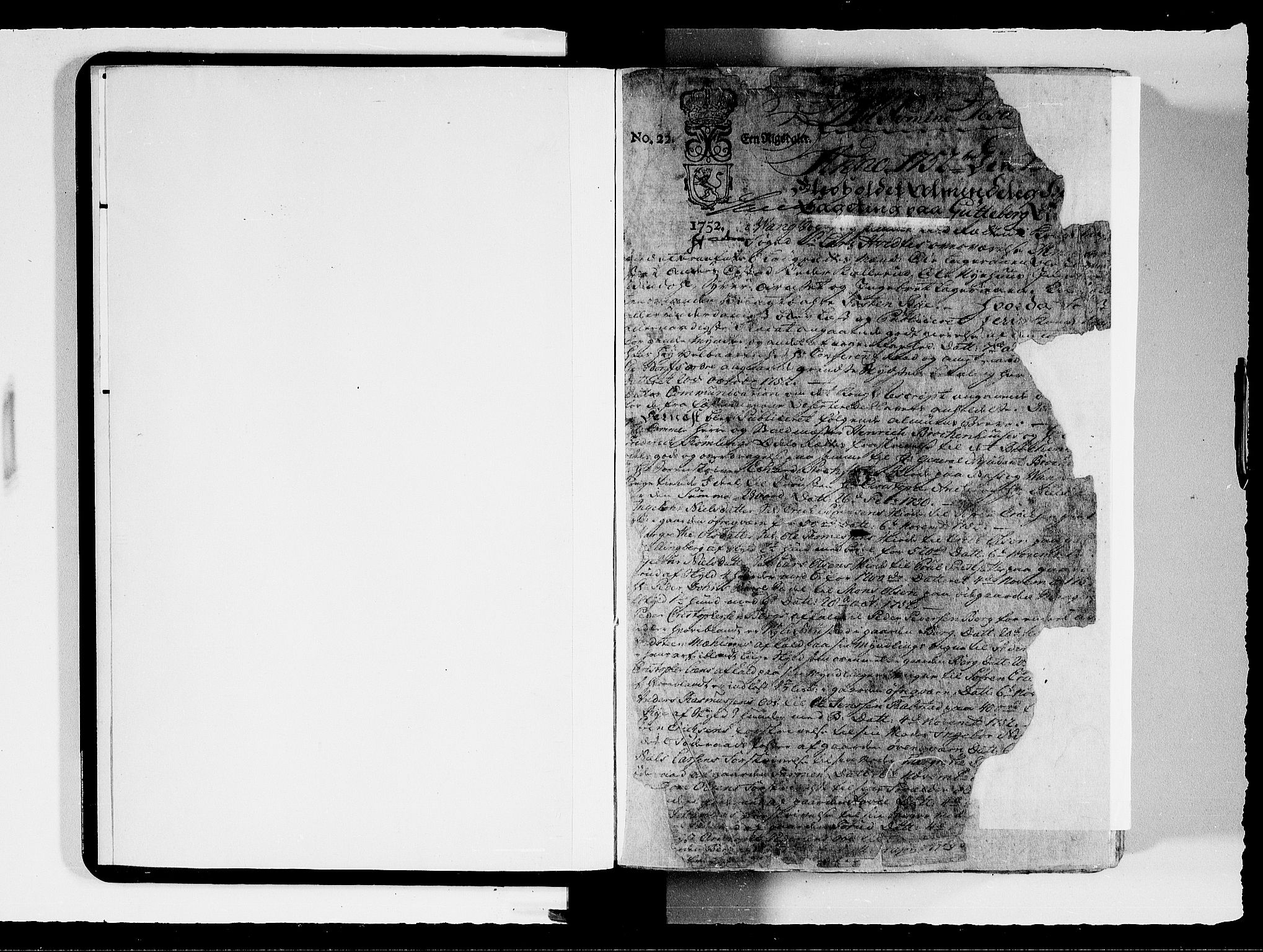 Hedemarken sorenskriveri, SAH/TING-034/G/Gb/L0048A: Tingbok, 1752-1754, p. 0b-1a
