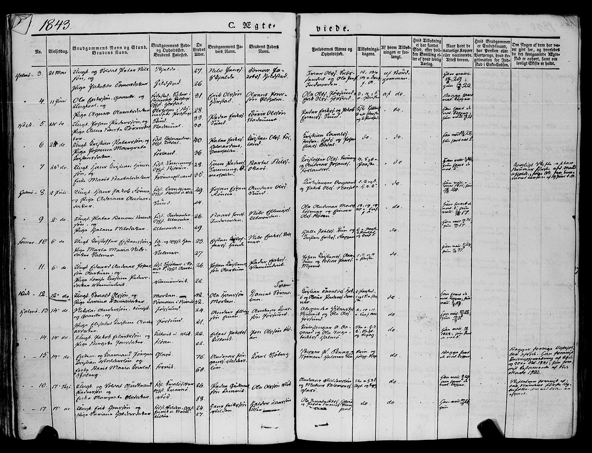 Ministerialprotokoller, klokkerbøker og fødselsregistre - Nord-Trøndelag, SAT/A-1458/773/L0614: Parish register (official) no. 773A05, 1831-1856, p. 307