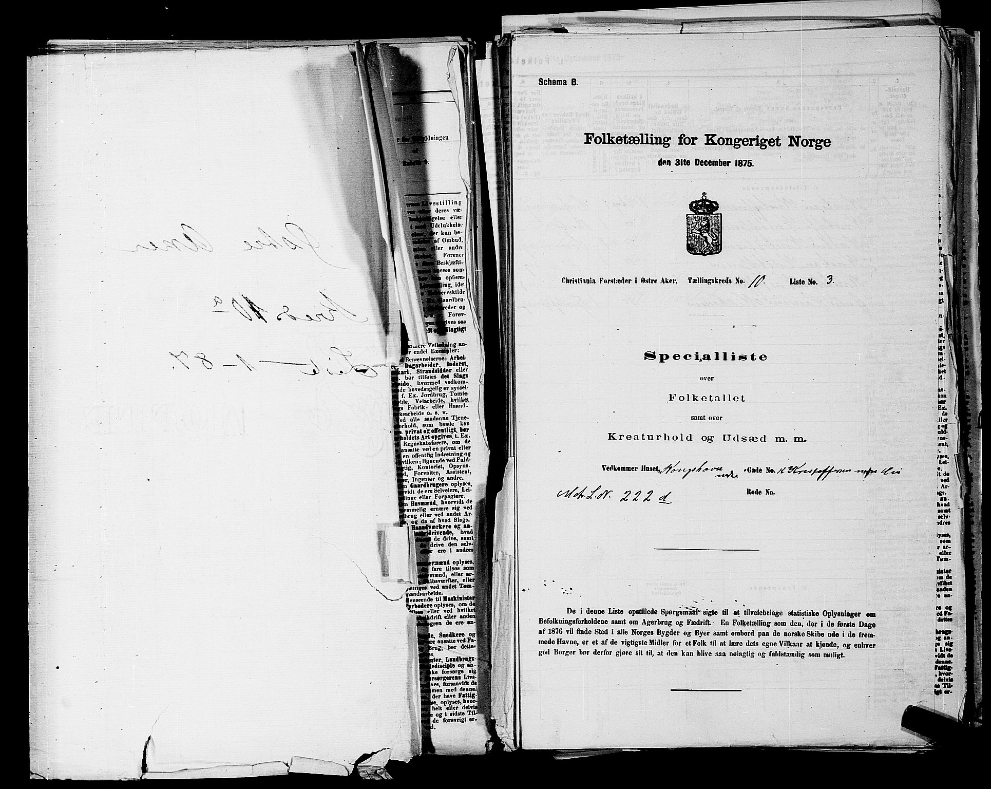 RA, 1875 census for 0218bP Østre Aker, 1875, p. 3264