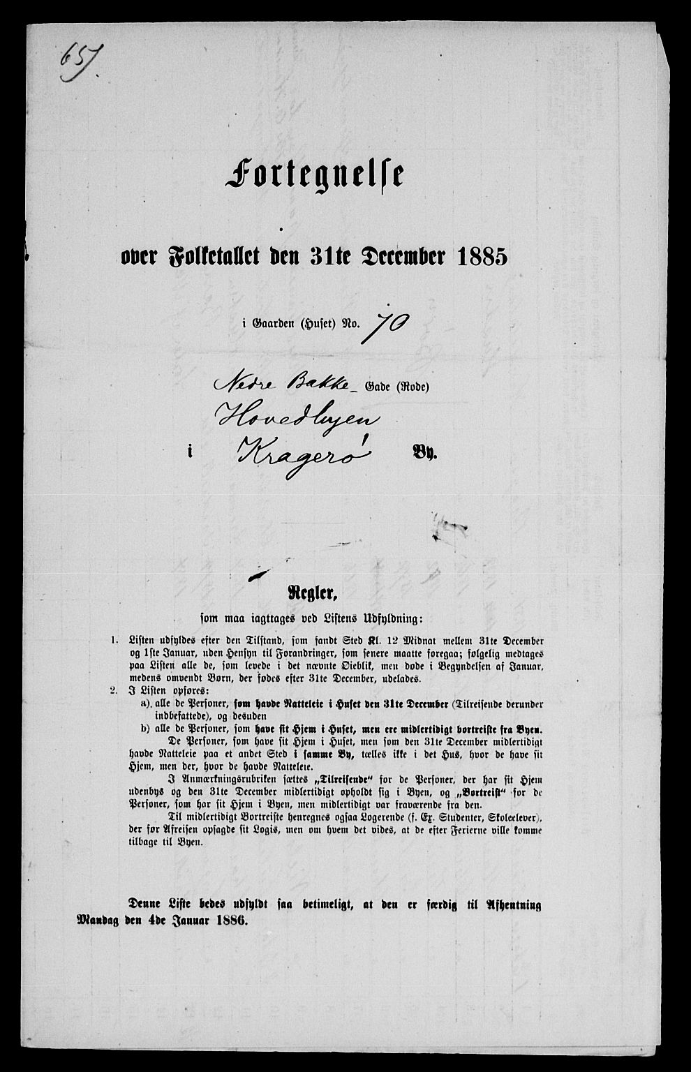 SAKO, 1885 census for 0801 Kragerø, 1885, p. 1162