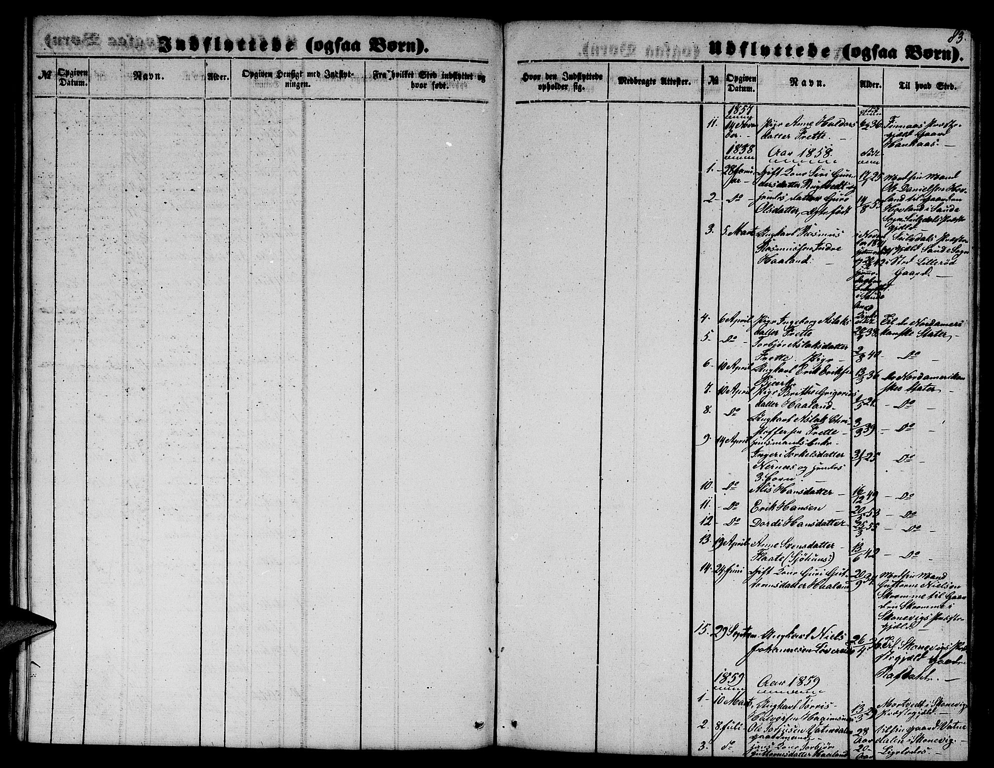 Etne sokneprestembete, SAB/A-75001/H/Hab: Parish register (copy) no. C 2, 1851-1865, p. 83