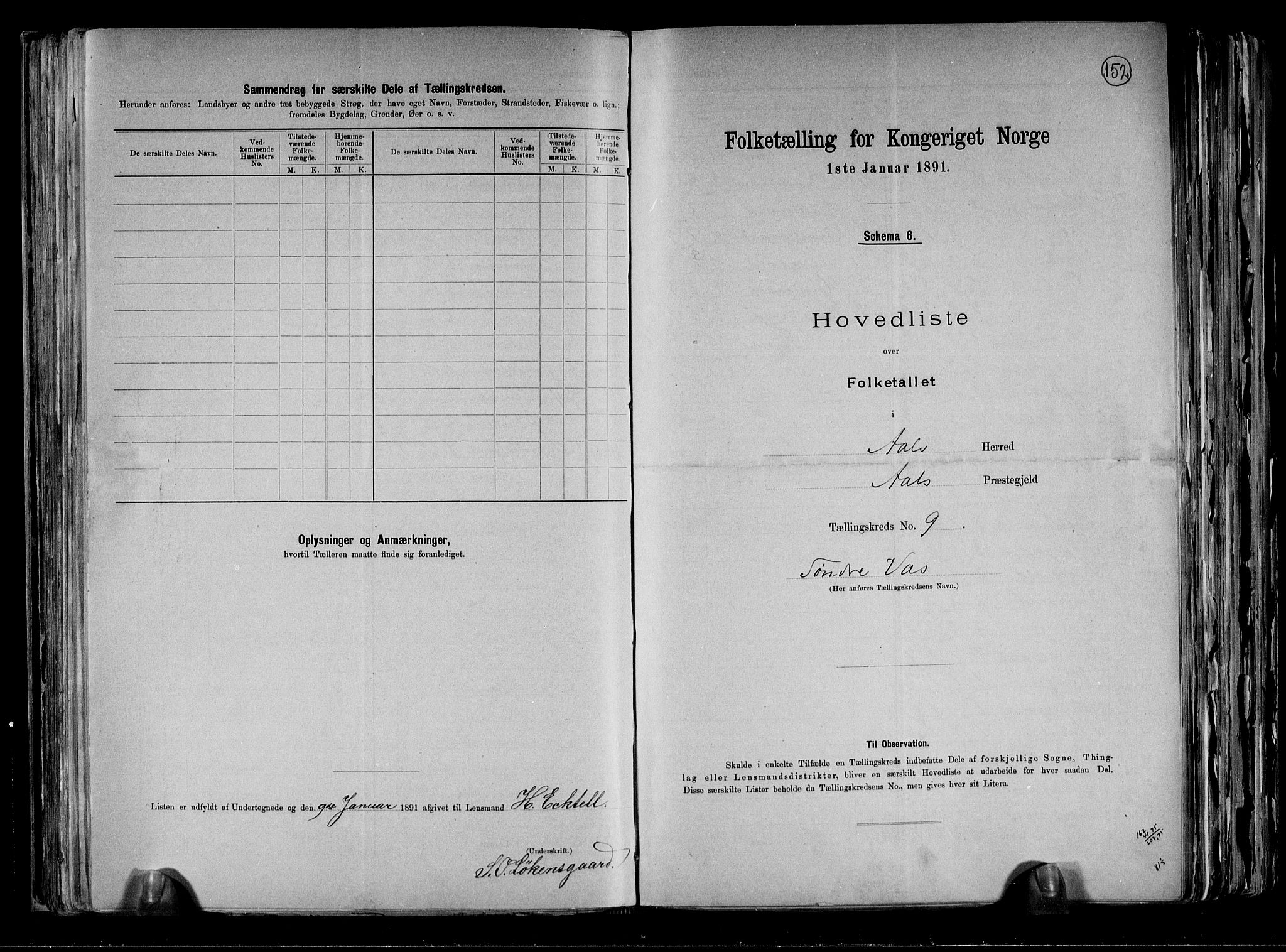 RA, 1891 census for 0619 Ål, 1891, p. 22