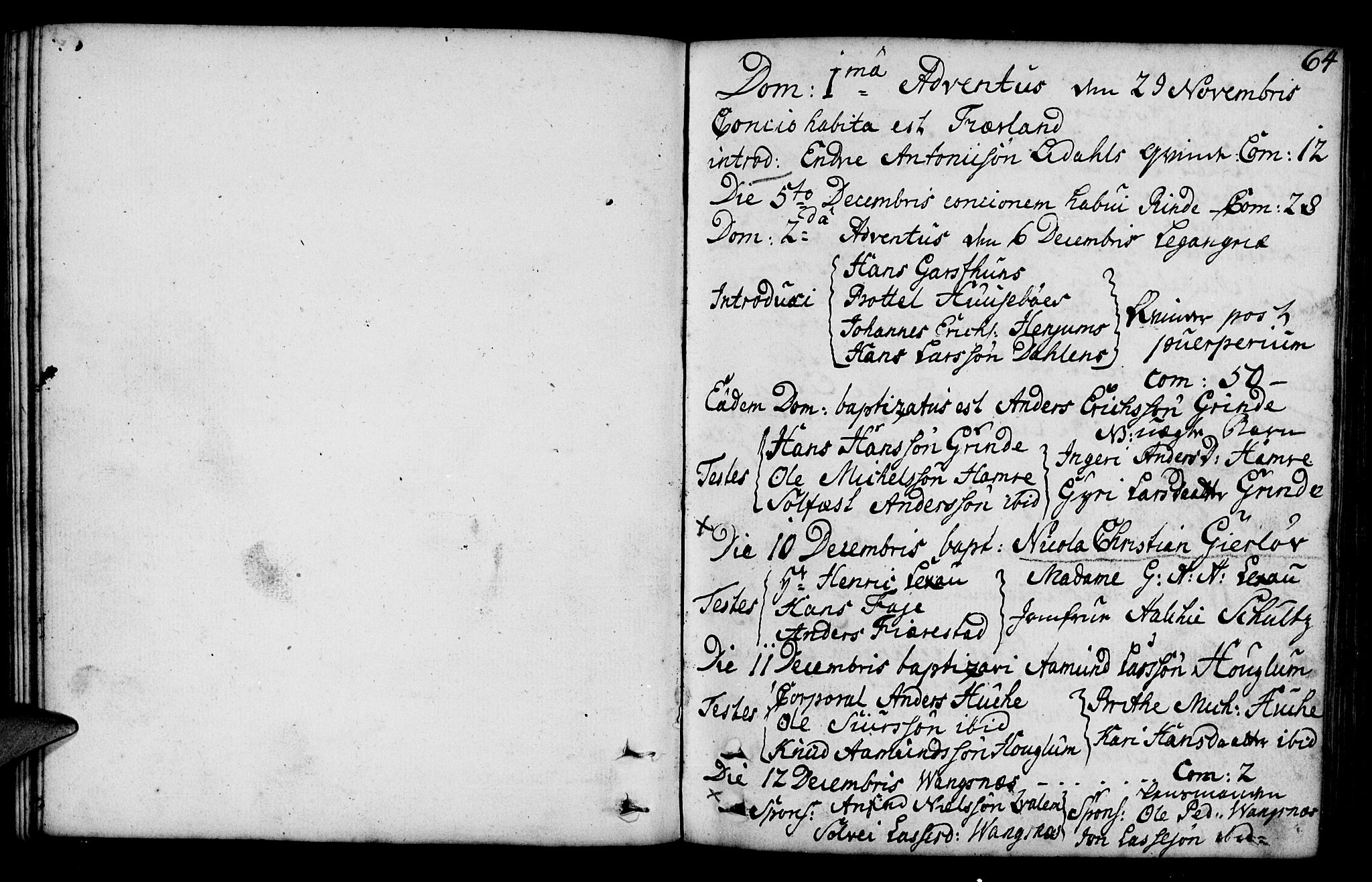 Leikanger sokneprestembete, AV/SAB-A-81001/H/Haa/Haaa/L0003: Parish register (official) no. A 3, 1756-1770, p. 64