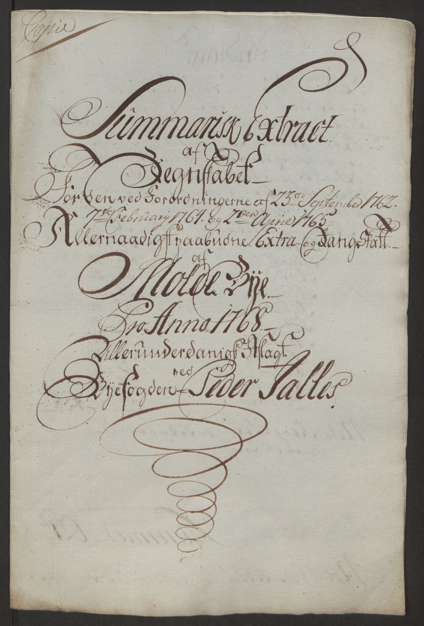 Rentekammeret inntil 1814, Reviderte regnskaper, Byregnskaper, AV/RA-EA-4066/R/Rq/L0487/0004: [Q1] Kontribusjonsregnskap / Ekstraskatt, 1762-1772, p. 159