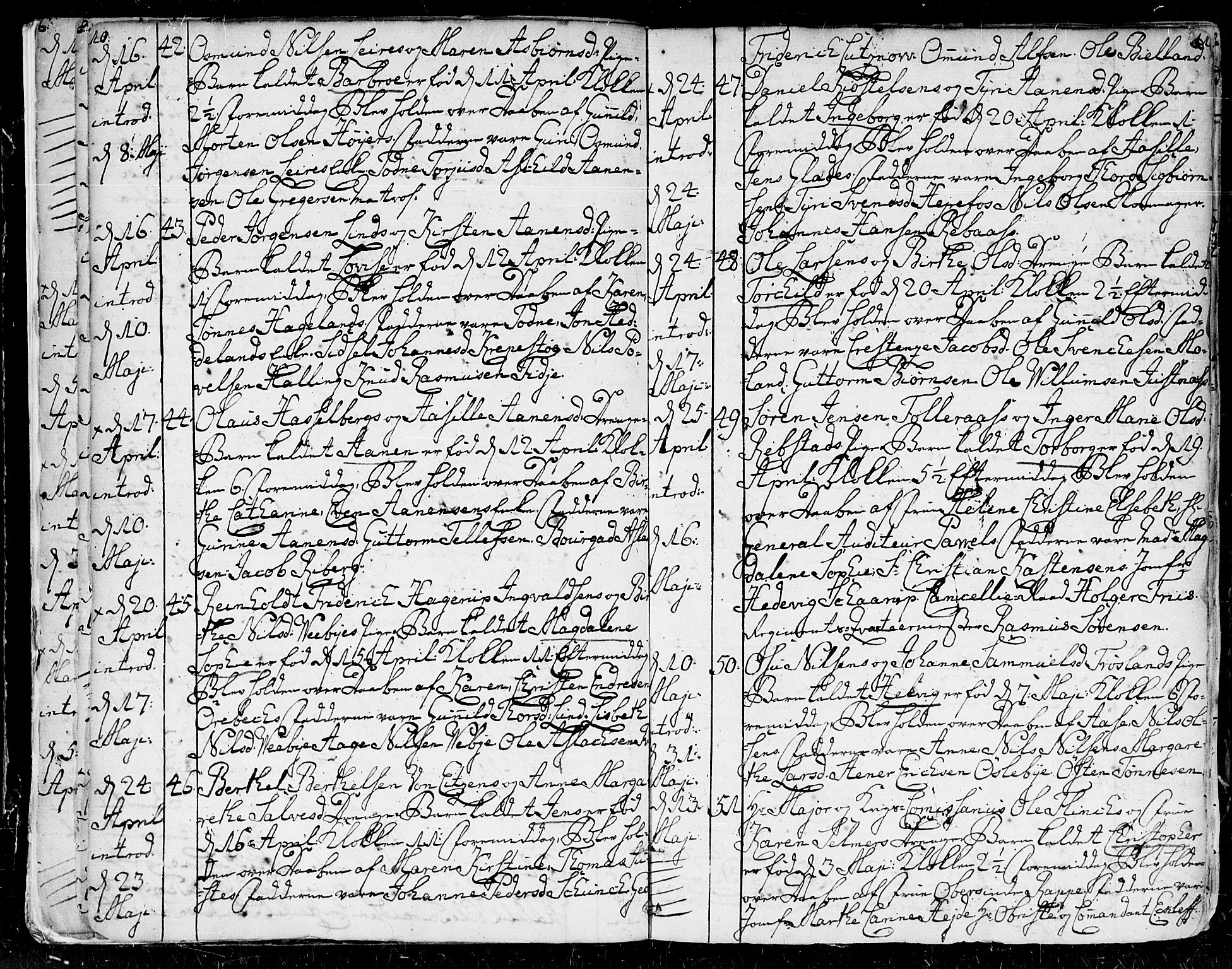 Kristiansand domprosti, AV/SAK-1112-0006/F/Fa/L0003: Parish register (official) no. A 3, 1778-1818, p. 10-11