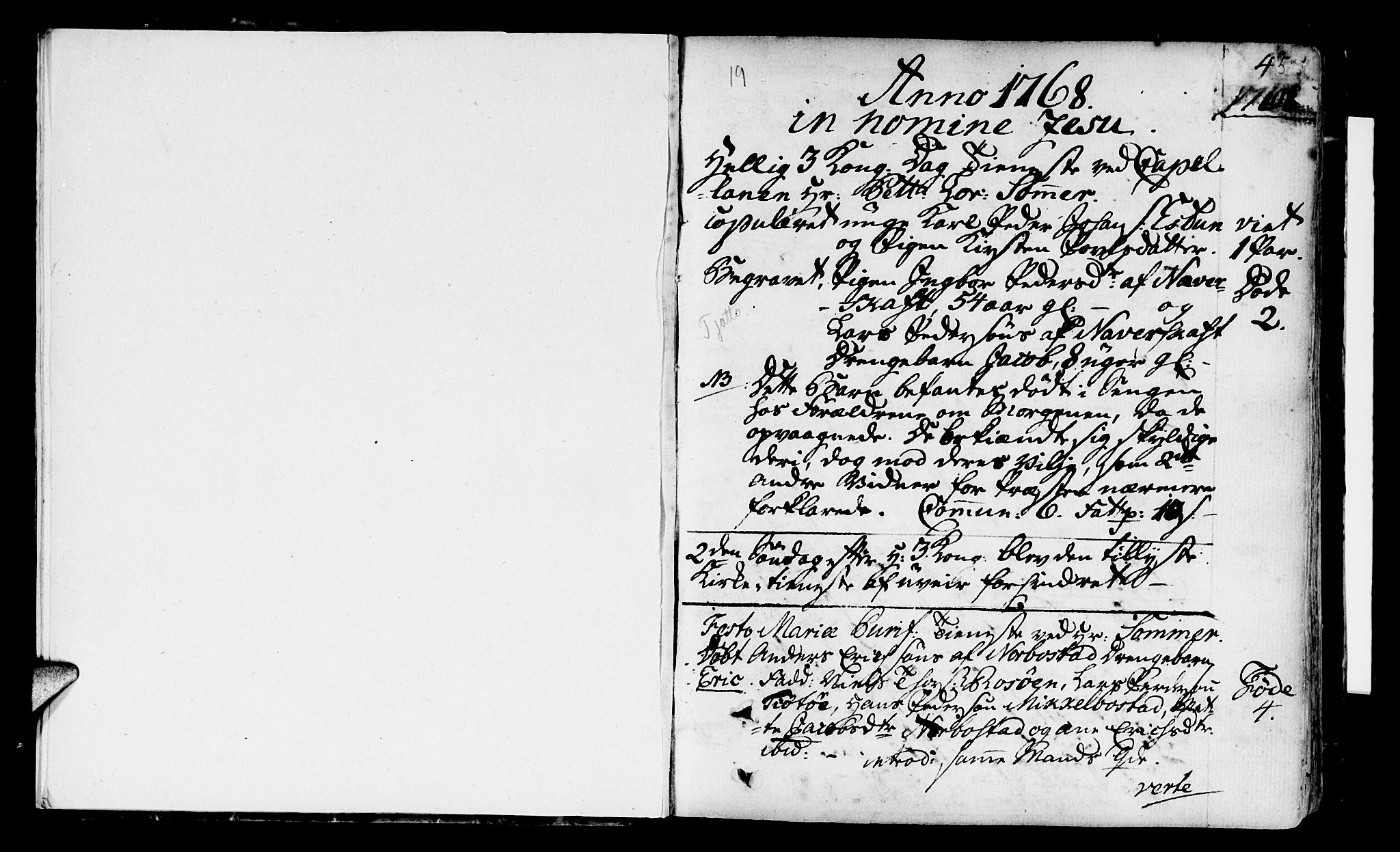 Ministerialprotokoller, klokkerbøker og fødselsregistre - Nordland, AV/SAT-A-1459/817/L0260: Parish register (official) no. 817A02 /1, 1768-1776, p. 45