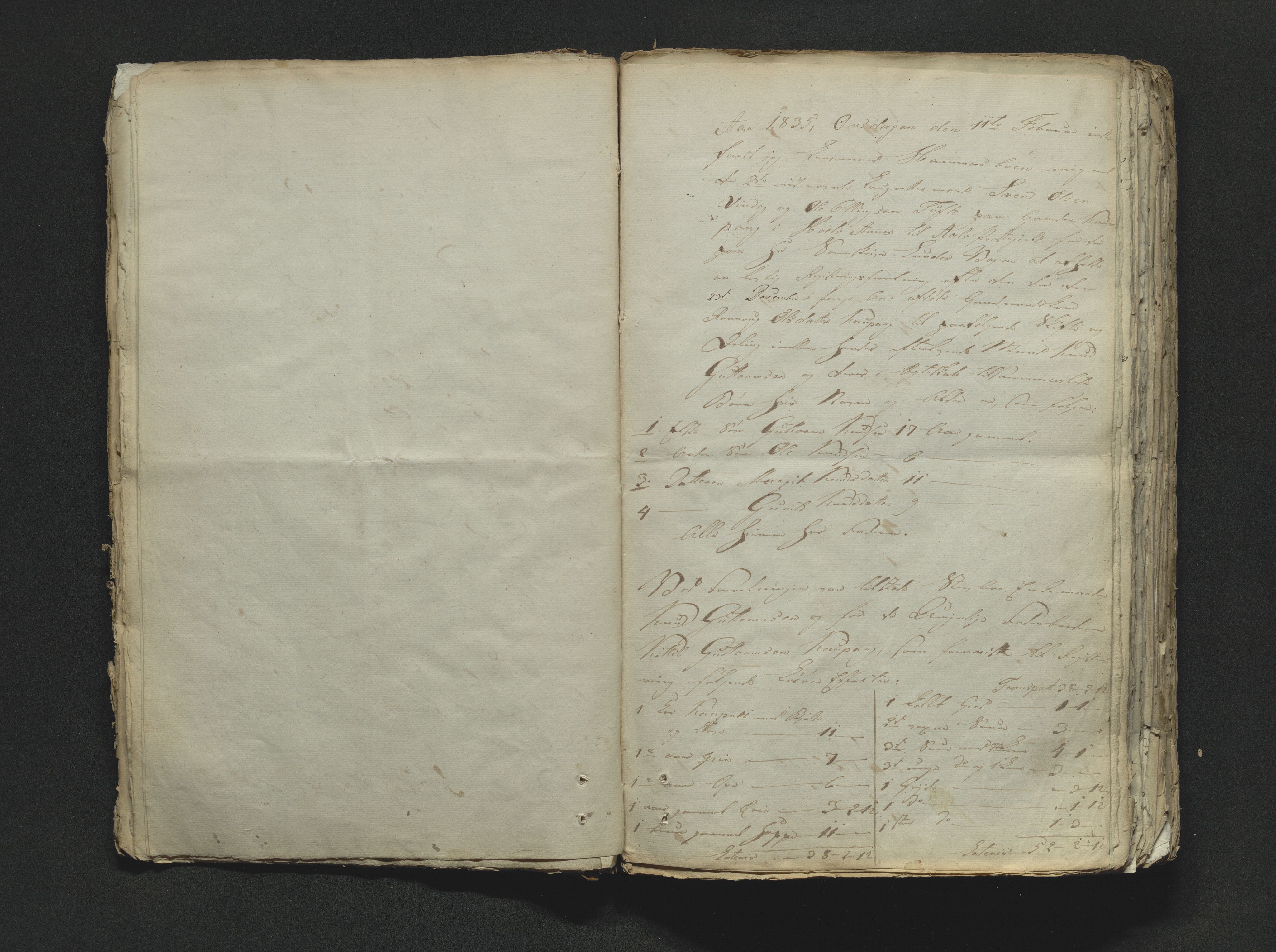 Hallingdal sorenskriveri, SAKO/A-121/H/Hb/Hbb/Hbba/L0008: Skifteregistreringsprotokoll, Sorenskriveriet, 1835