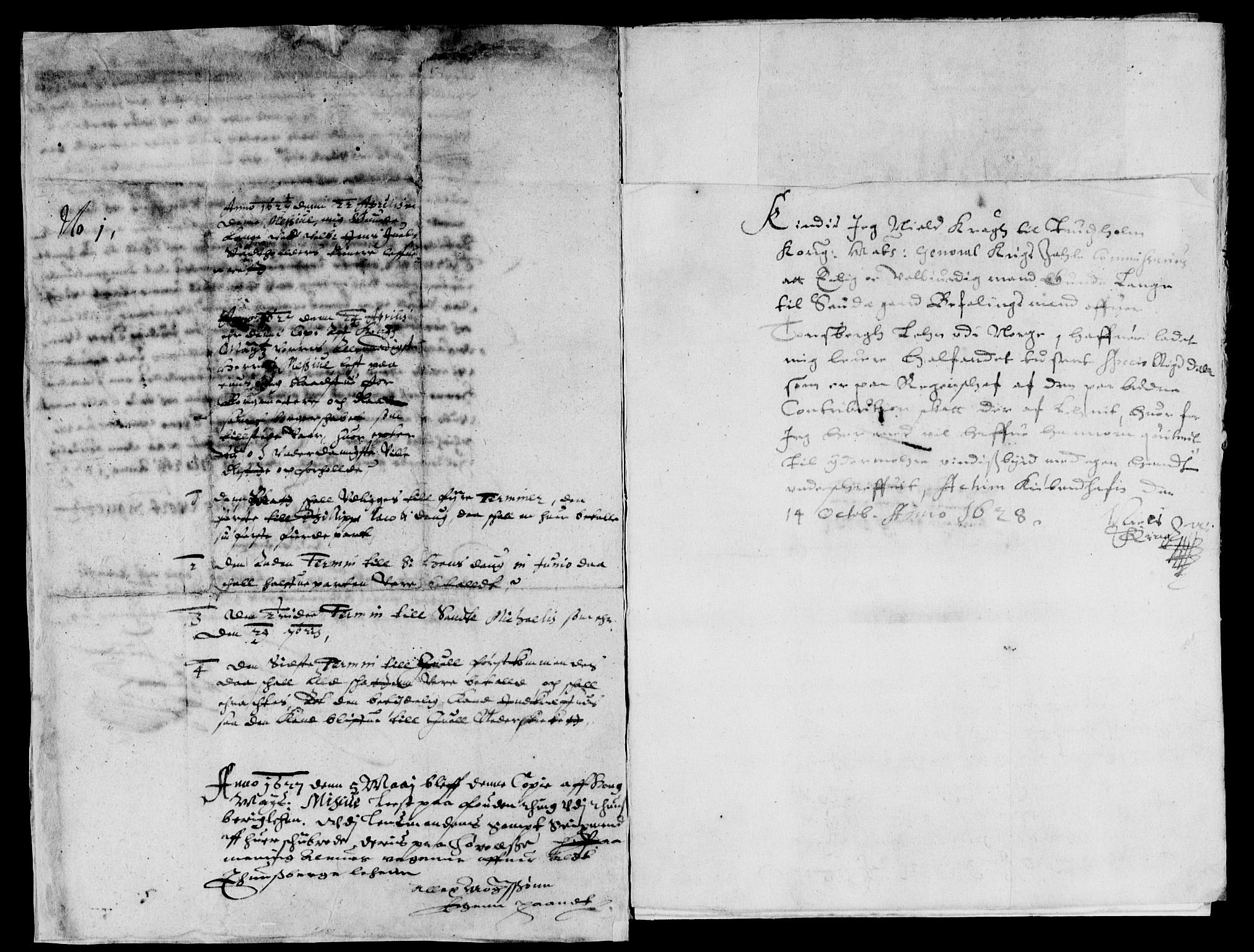 Rentekammeret inntil 1814, Reviderte regnskaper, Lensregnskaper, AV/RA-EA-5023/R/Rb/Rbo/L0008: Tønsberg len, 1626-1628