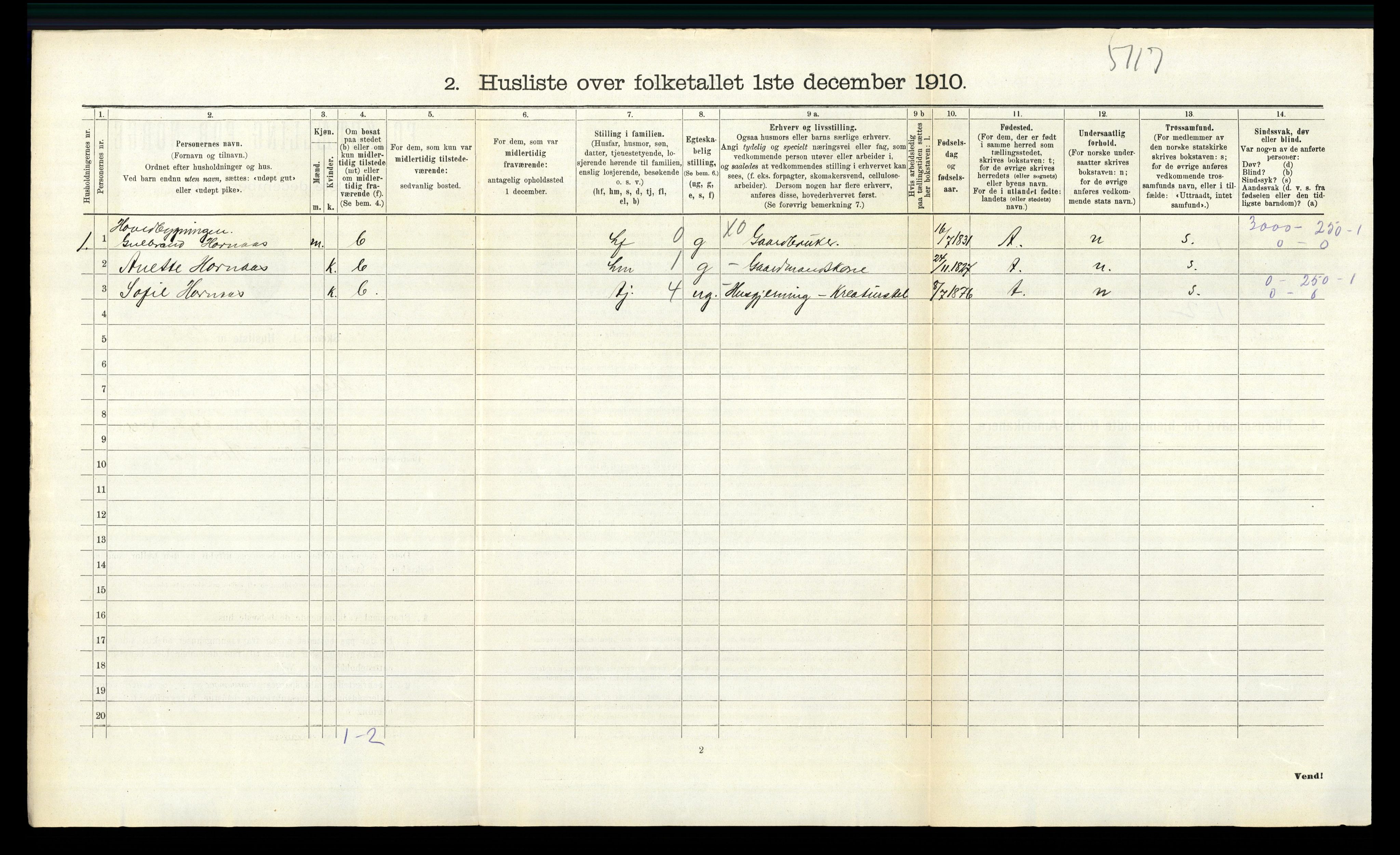 RA, 1910 census for Høland, 1910, p. 322