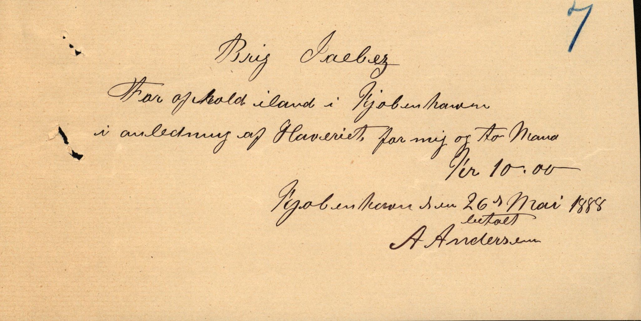 Pa 63 - Østlandske skibsassuranceforening, VEMU/A-1079/G/Ga/L0021/0004: Havaridokumenter / India, Jacbez, Jarlsberg, Kong Carl, Josephine, 1888, p. 39