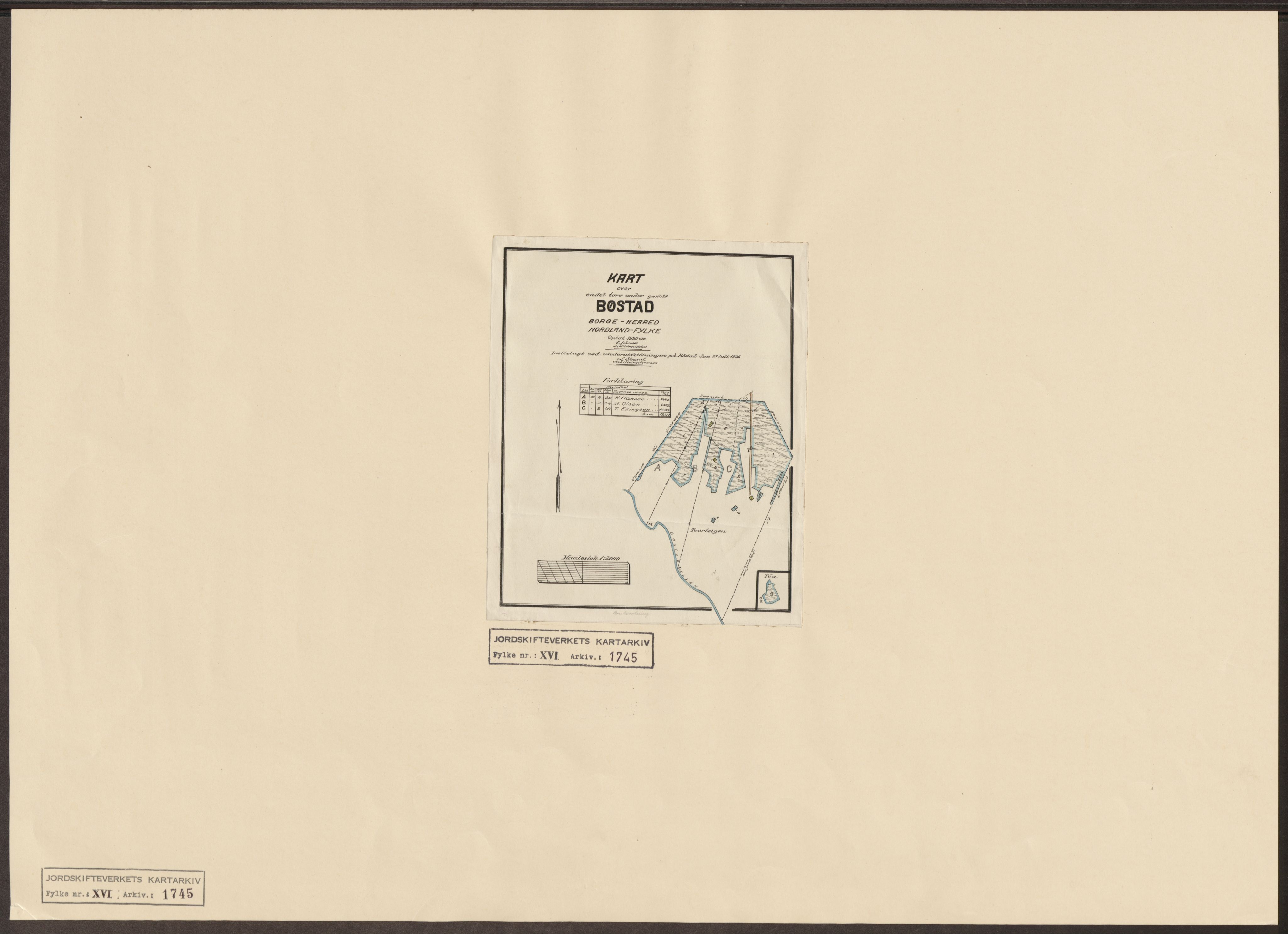 Jordskifteverkets kartarkiv, AV/RA-S-3929/T, 1859-1988, p. 2071
