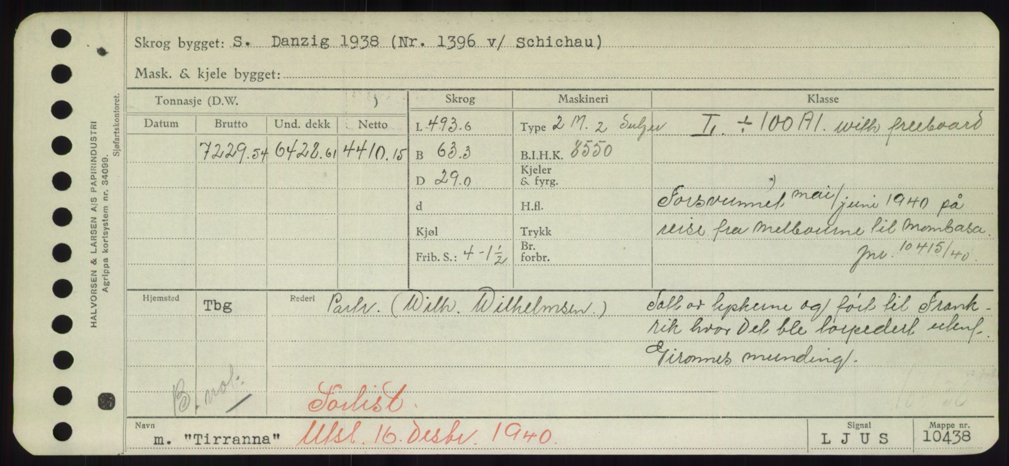 Sjøfartsdirektoratet med forløpere, Skipsmålingen, RA/S-1627/H/Hd/L0039: Fartøy, Ti-Tø, p. 75